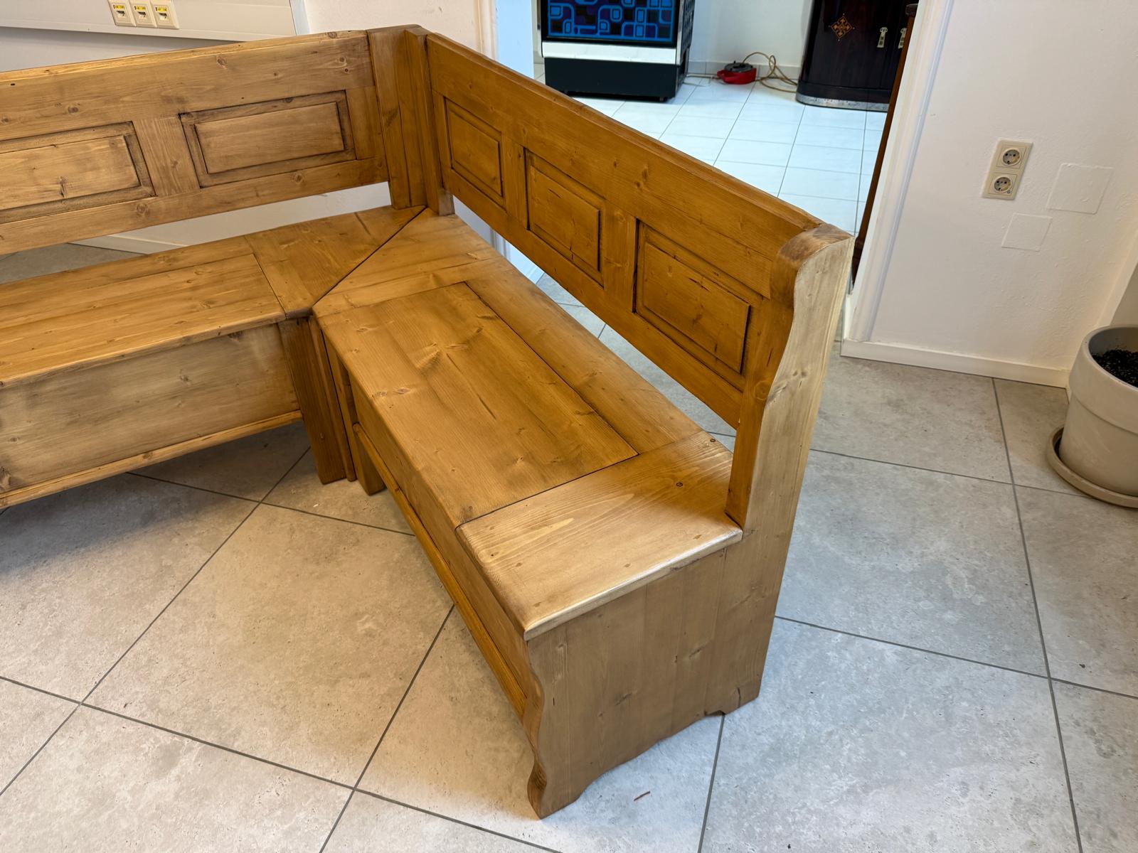 Eckbank Eckbankgruppe Bauernstube Naturholz Sitzgruppe D1134