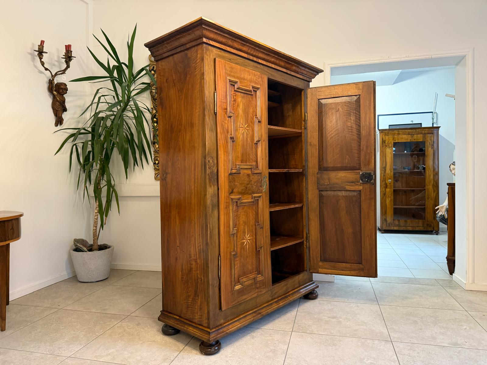 Prachtvoller Barockschrank Bauernschrank Antik Authentisch G2223