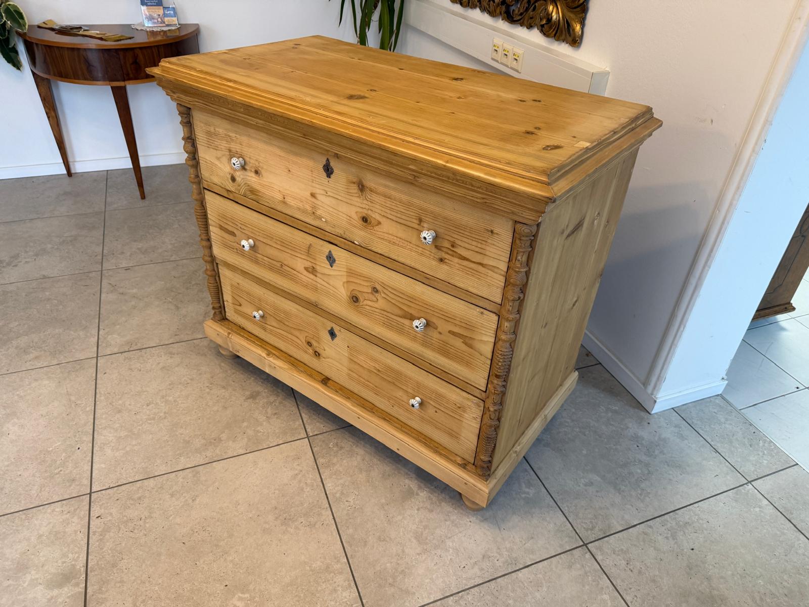 SALE Restaurierte Gründerzeit Kommode Ladenkommode Weichholz D1077