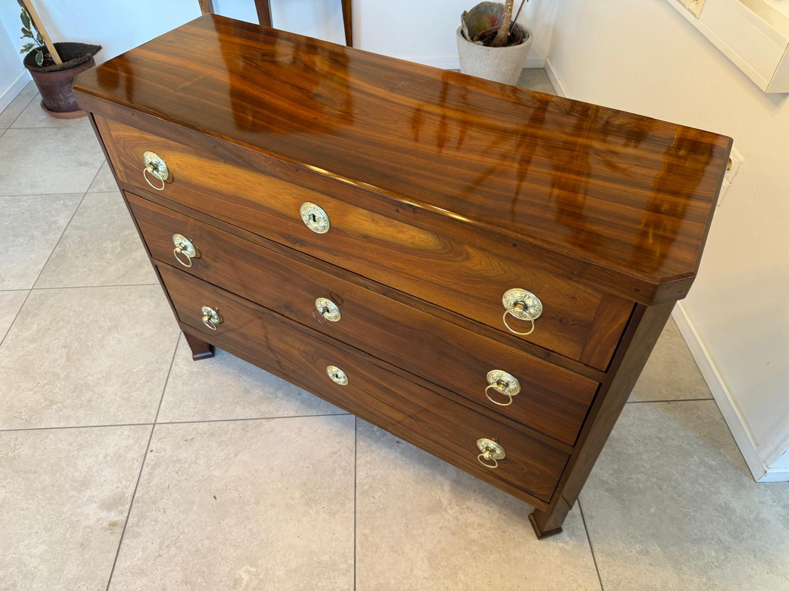 SALE Restaurierte Biedermeier Schreibkommode Nussholz Antiquität Antikmöbel G2158