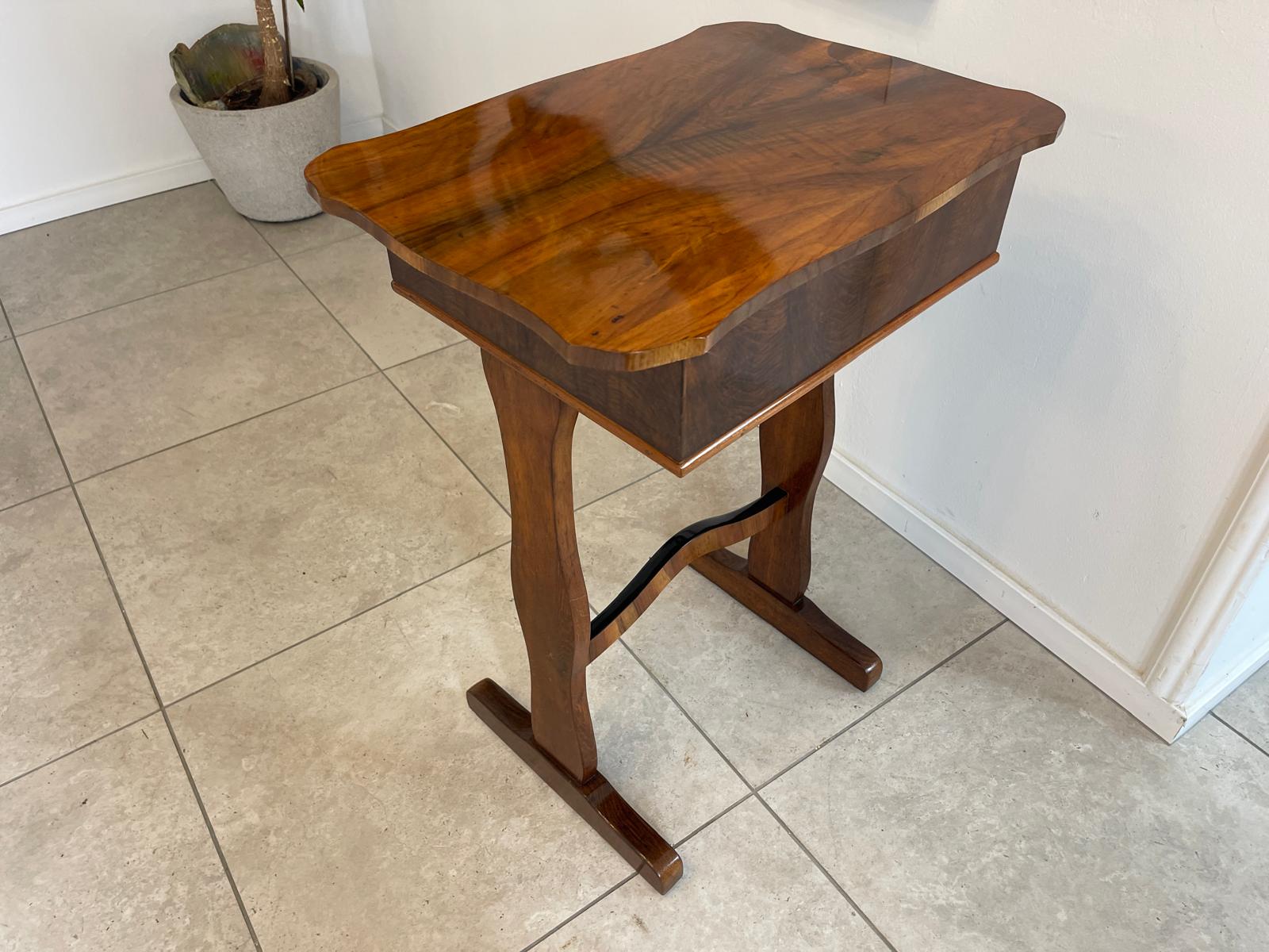 Restaurierter Biedermeier Spieltisch Tisch Schachtisch Konsoltisch G1745