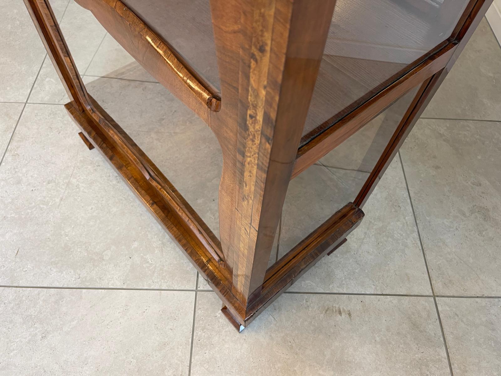Originale Biedermeier Vitrine Glasschrank Antiquität Bücherschrank G1674