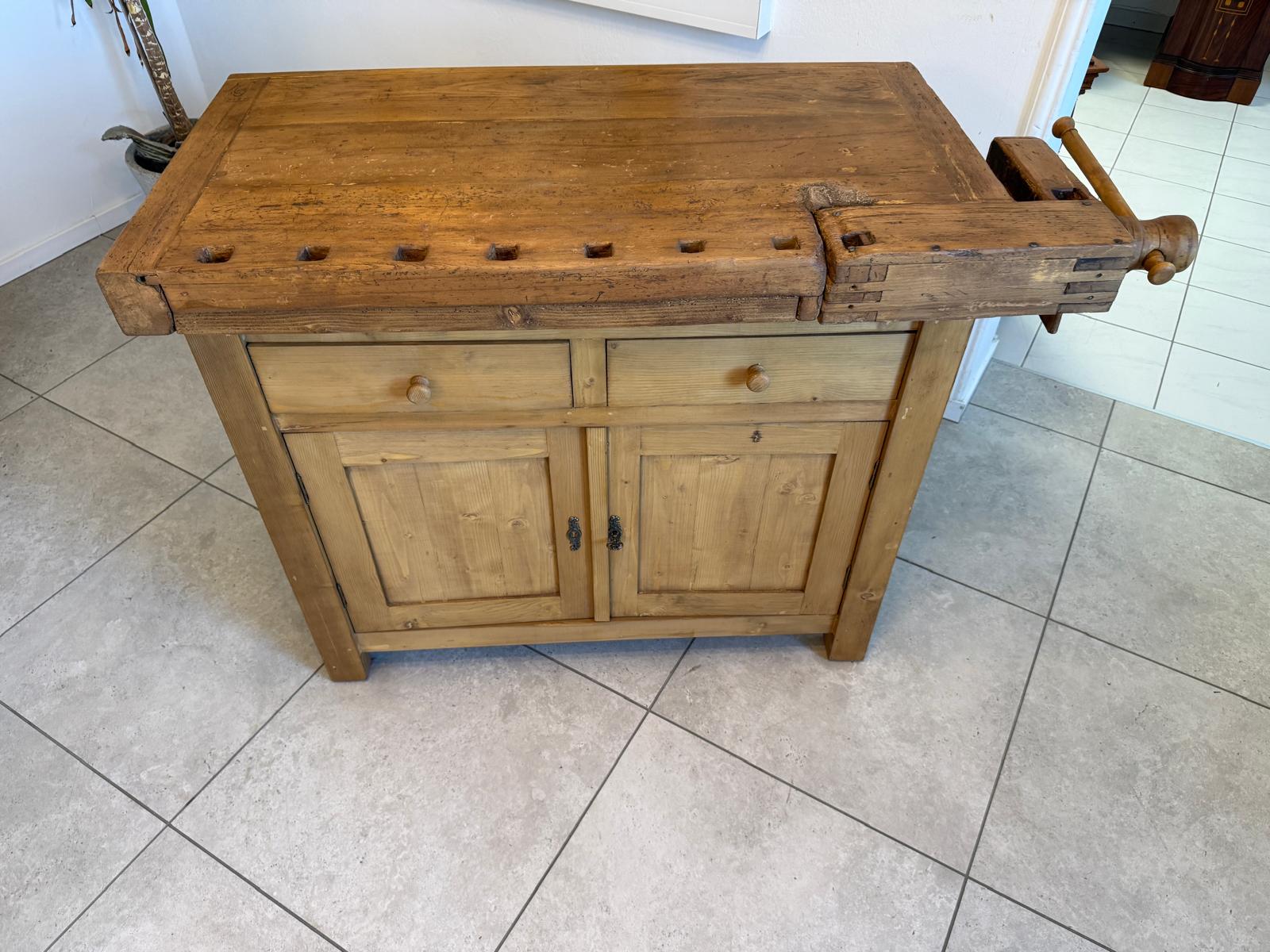 Holzbank aus Eiche & Fichte | Unikat aus altem Holz | IFANTIK D2877