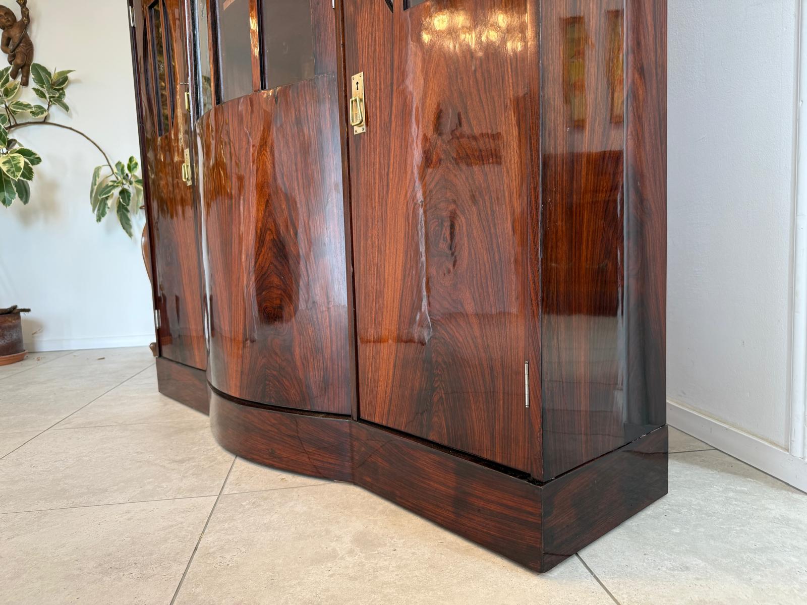 Sale Restaurierte Jugendstil Glasschrank Vitrine Bücherschrank Antiquität G1819