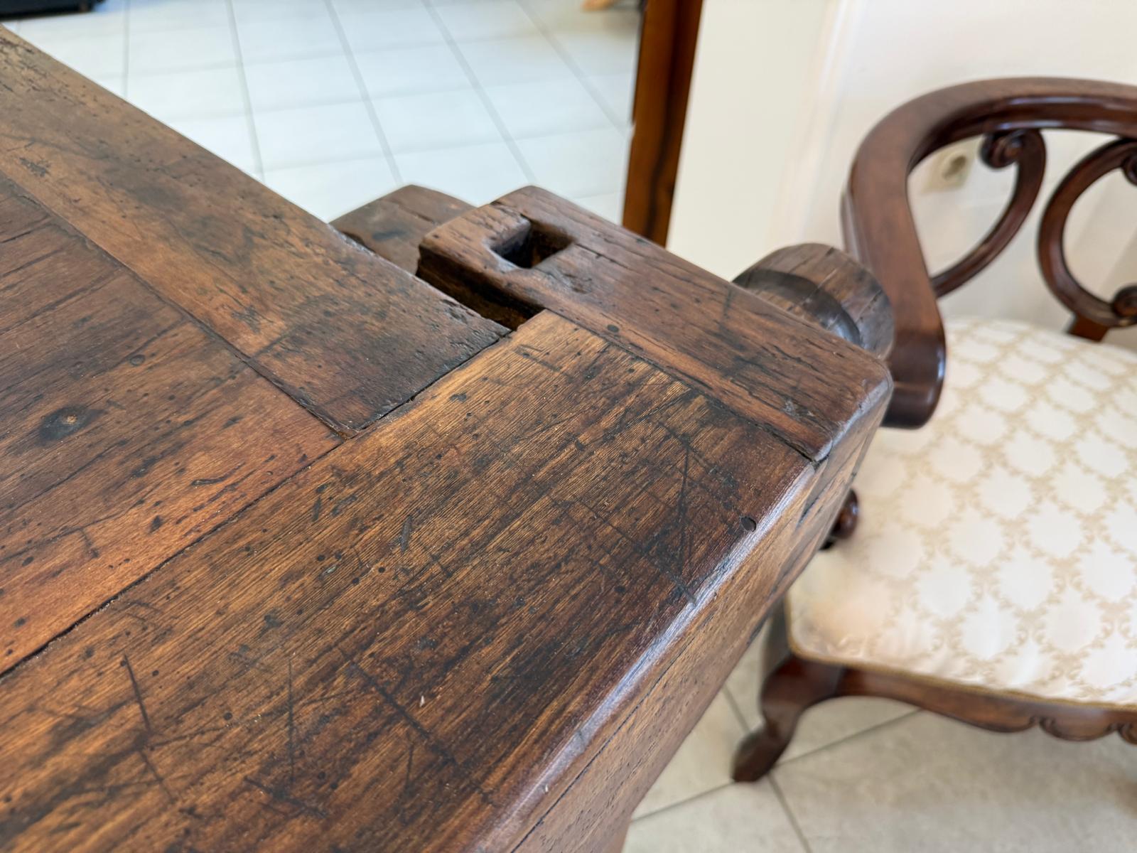 Historische Hobelbank Werkbank Pult Tresen Ladenschrank Designerstück D1255