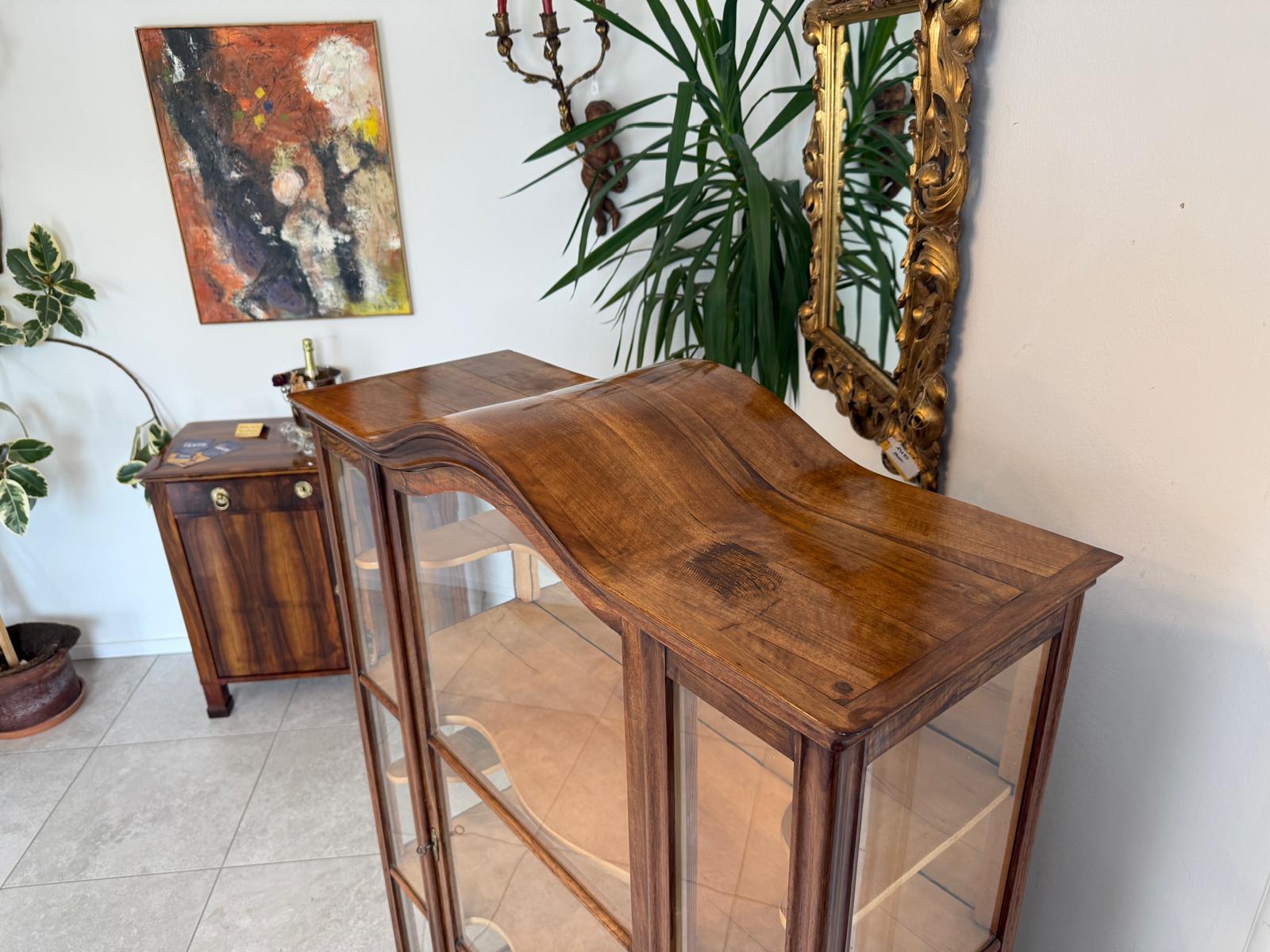 SALE Authentische Biedermeier Vitrine Bücherschrank Sammlervitrine Antiquität G2101