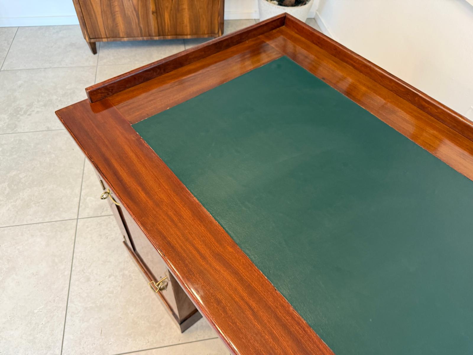 Altrestaurierter Jugendstil Schreibtisch Sekretär Freisteher G1878