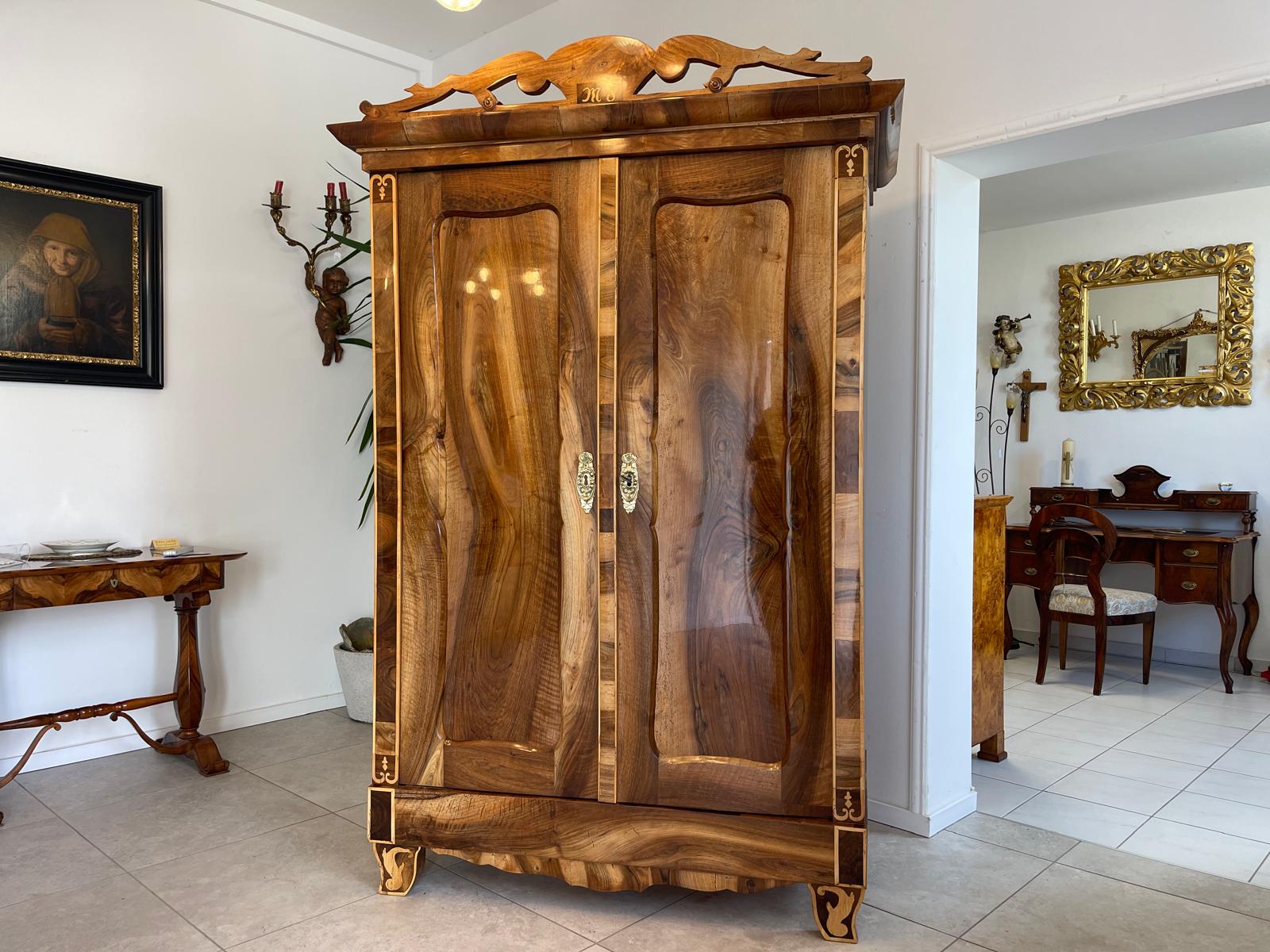 Traum Restaurierter Biedermeier Schrank Kleiderkasten Hallenschrank Antiquität G1445