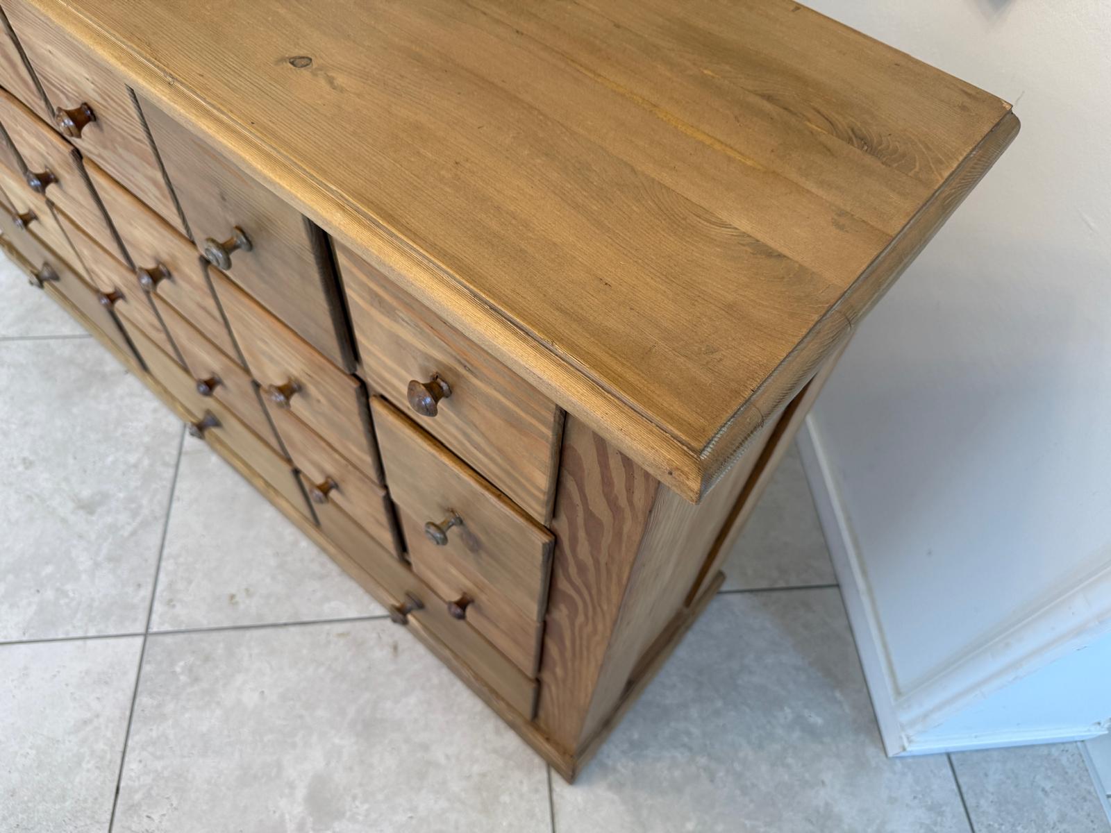 Restaurierte 21 Laden Biedermeier Kommode Ladenkommode Bauernmöbel G1790