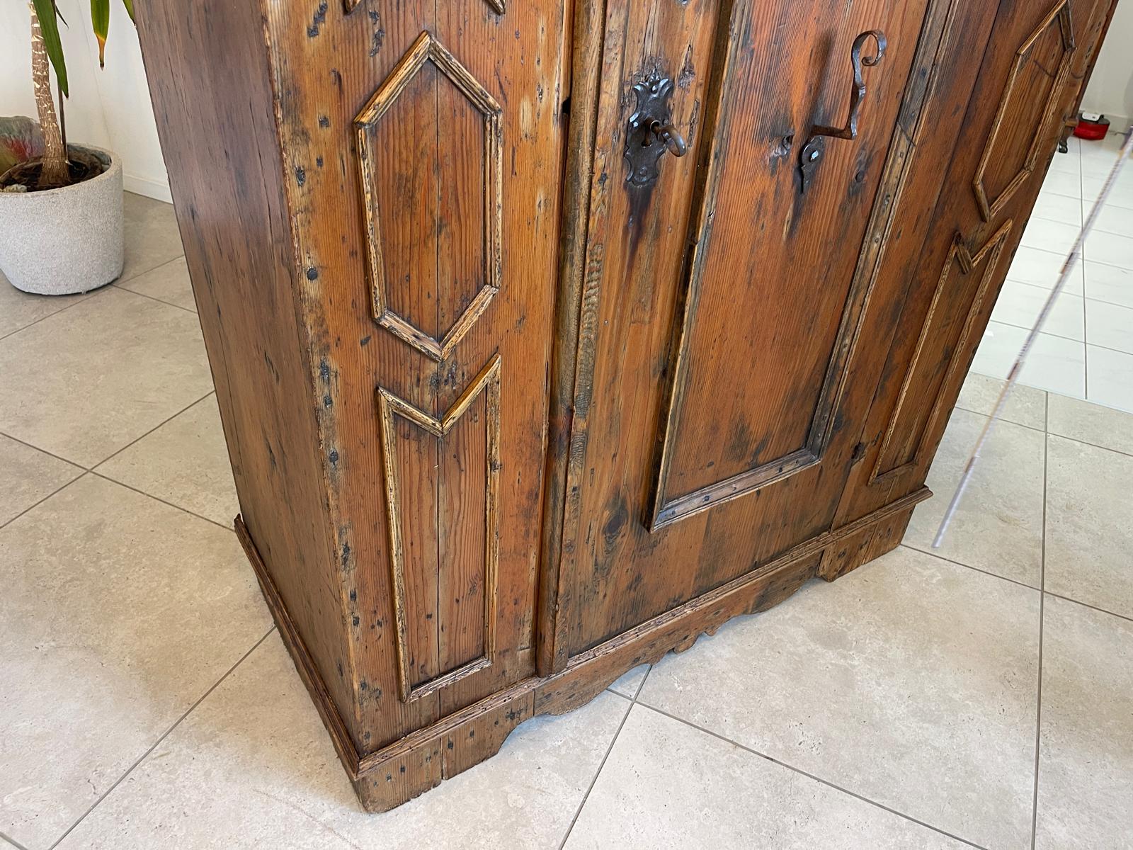 Brotschrank Küchenschrank Vorratsschrank Naturholz Speiskasten G1120