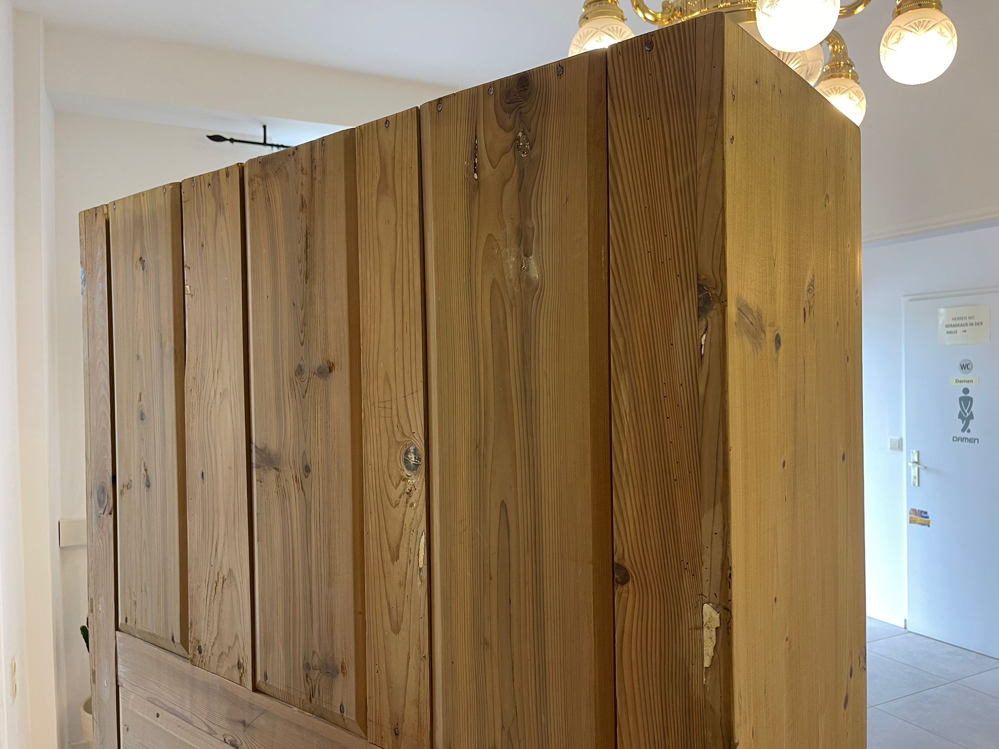 Aufsatzbuffet Küchenkredenz Bauernschrank Aufsatzkommode Naturholzschrank G1610