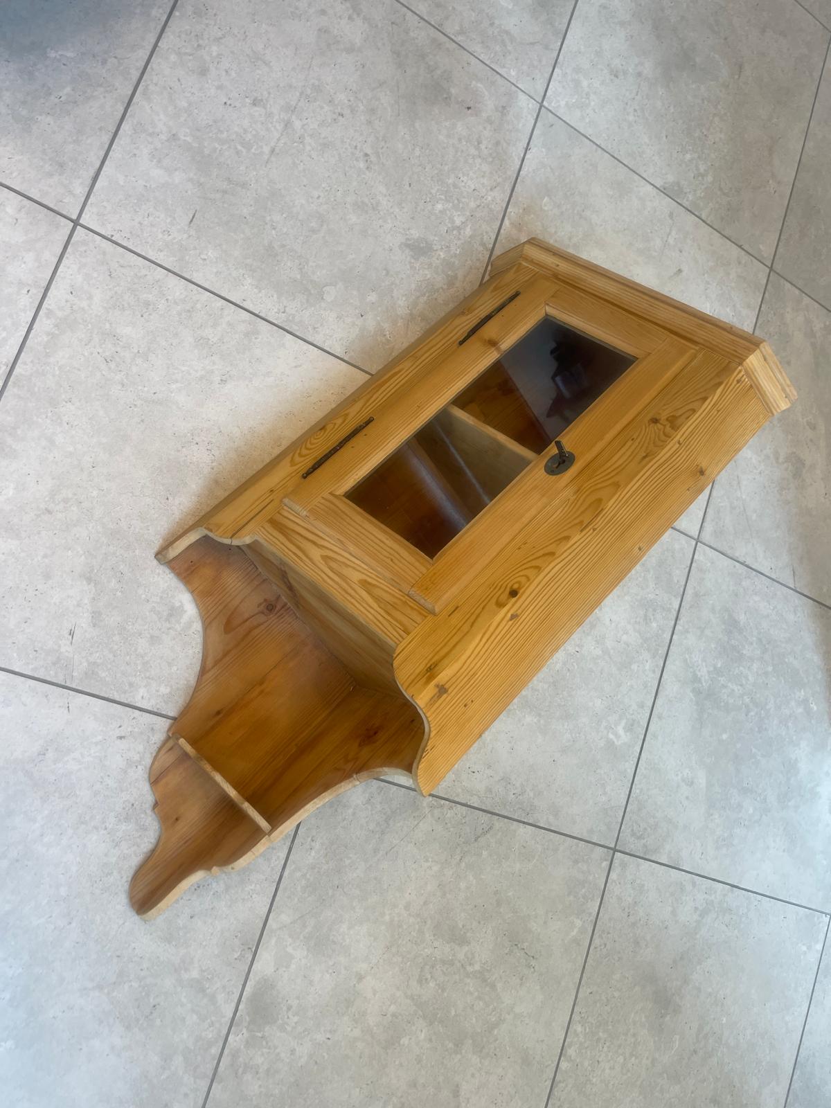 Bäuerliches Eckkasterl Bauernkasterl Eckregal Biedermeier Möbel G1597