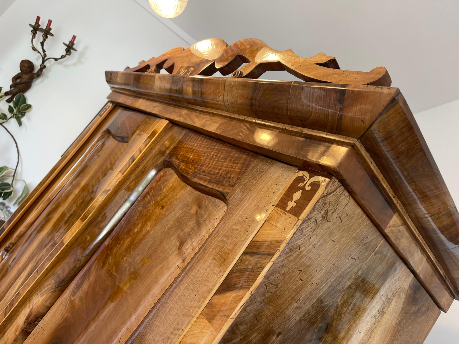 Traum Restaurierter Biedermeier Schrank Kleiderkasten Hallenschrank Antiquität G1445