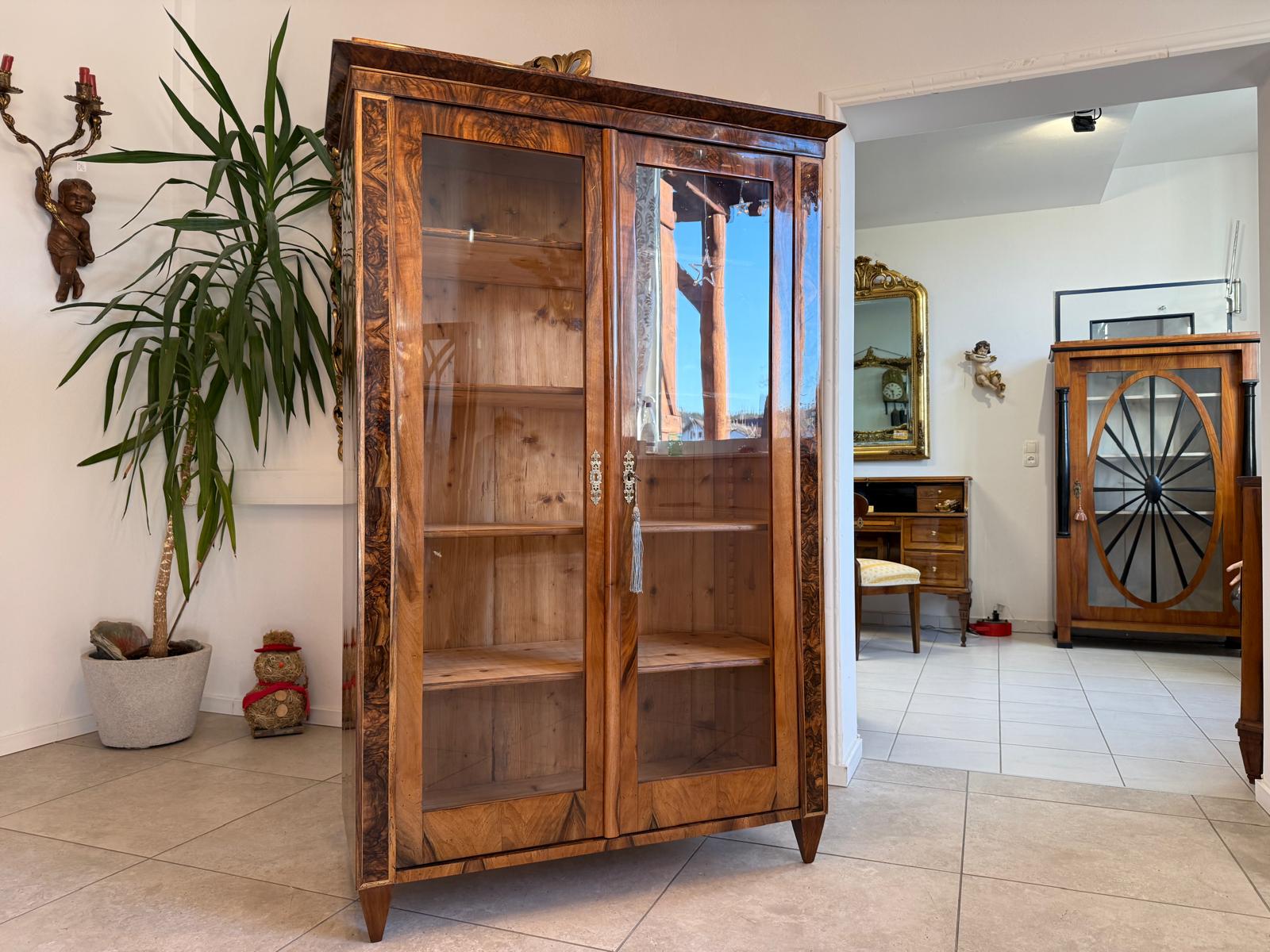 SALE Restaurierte Biedermeier Vitrine Bücherschrank Sammlervitrine Antiquität G2346