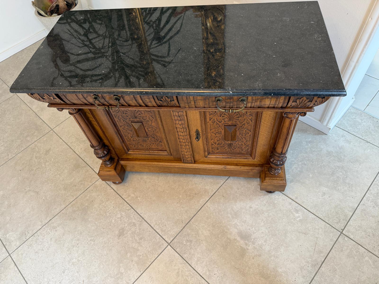 Sale Gründerzeit Anrichte Säulen Kommode Original Waschtisch G2248