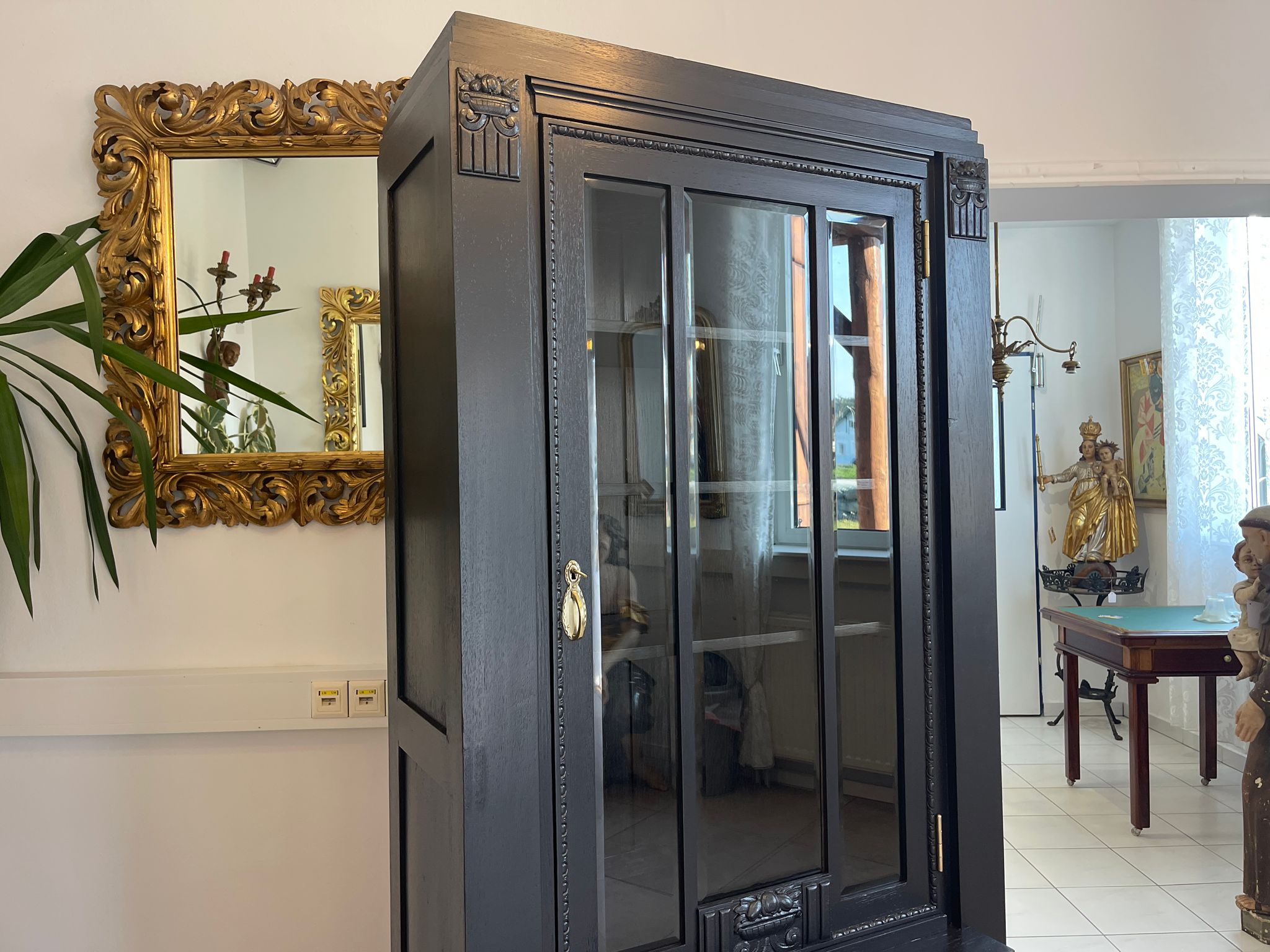 76d6ba87-7f29-4286-bd1d-10fdcff28a6aG8BkXZJIoLTgG Sale Jugendstil Vitrine / Bücherschrank/ Antiquität A4985