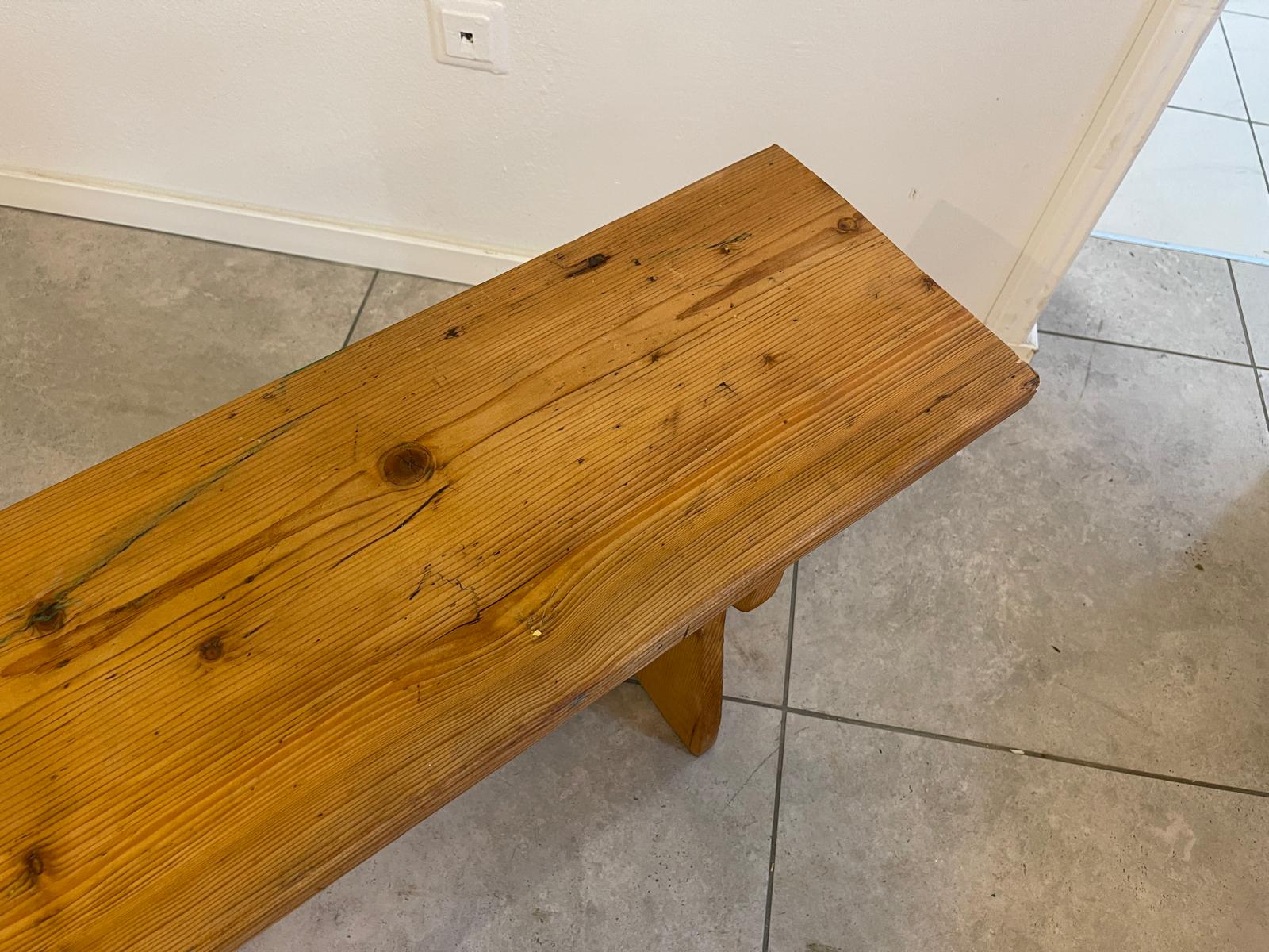 Altes  Bankerl Sitzbank Bankerl Massivholz Bauernbank 191cm  A5165