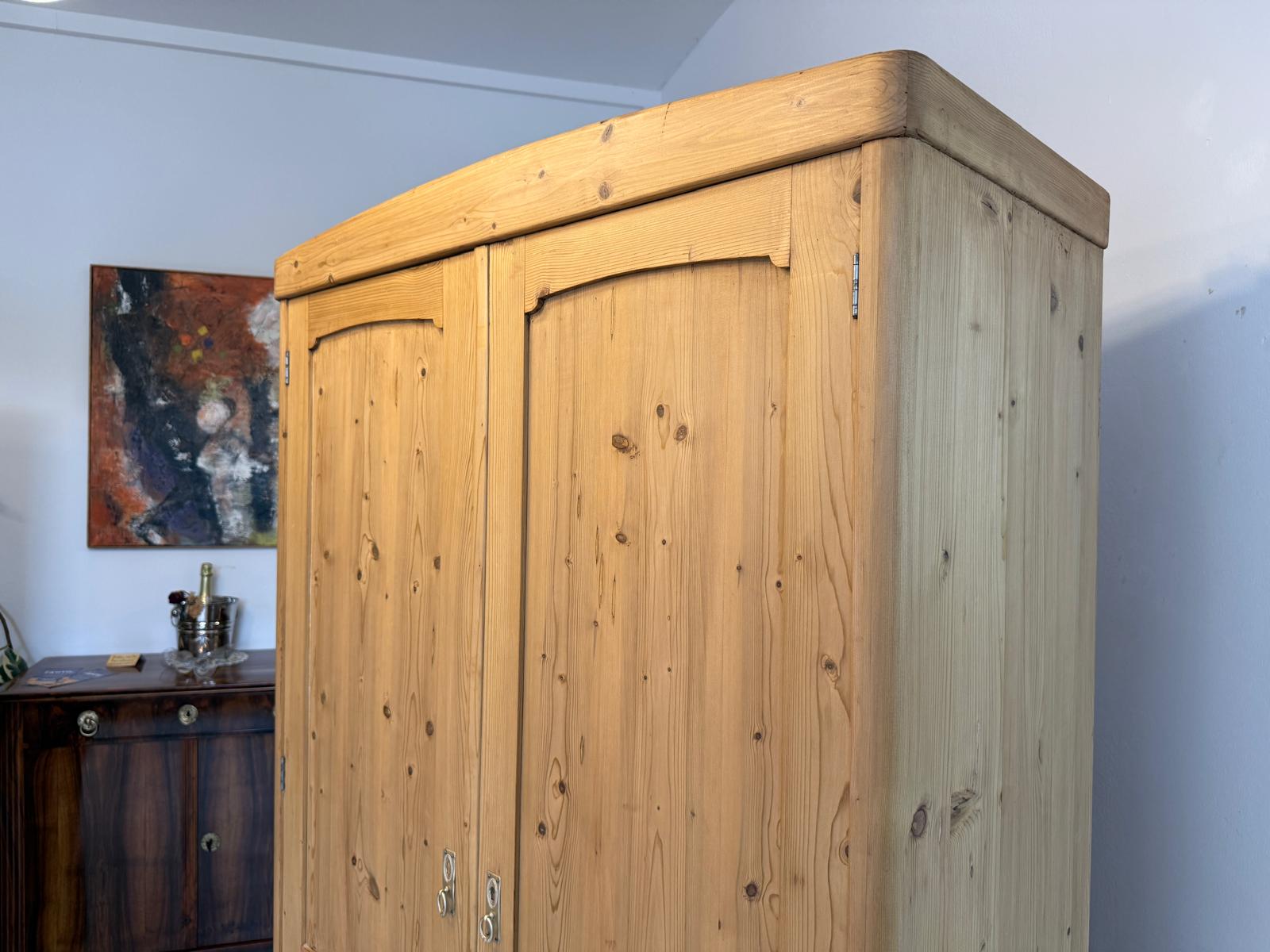 Jugendstil Bauernschrank Naturholzschrank Antik G2126