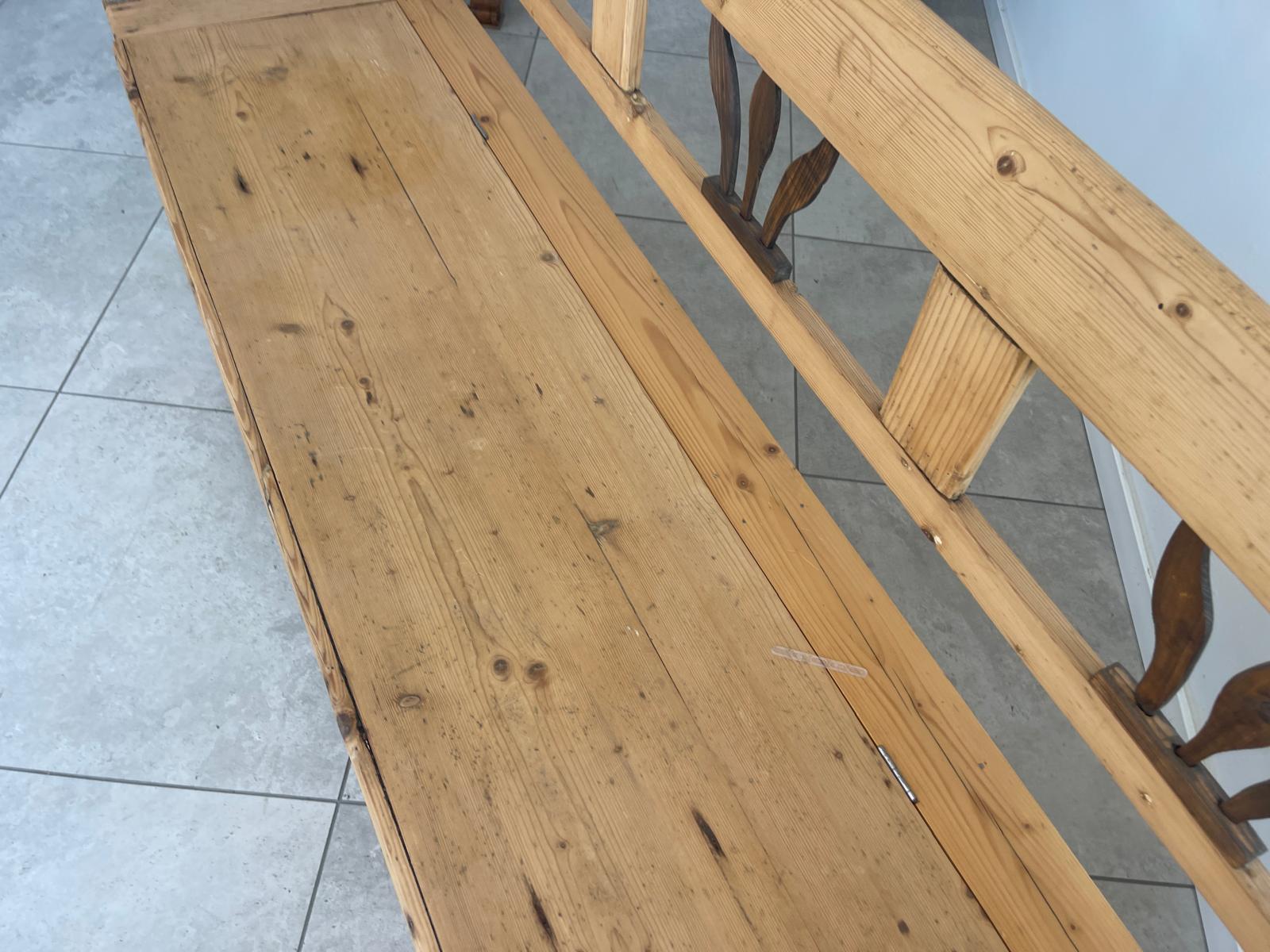 Sale Provinzielle Biedermeier Truhenbank Landhausbank G1707