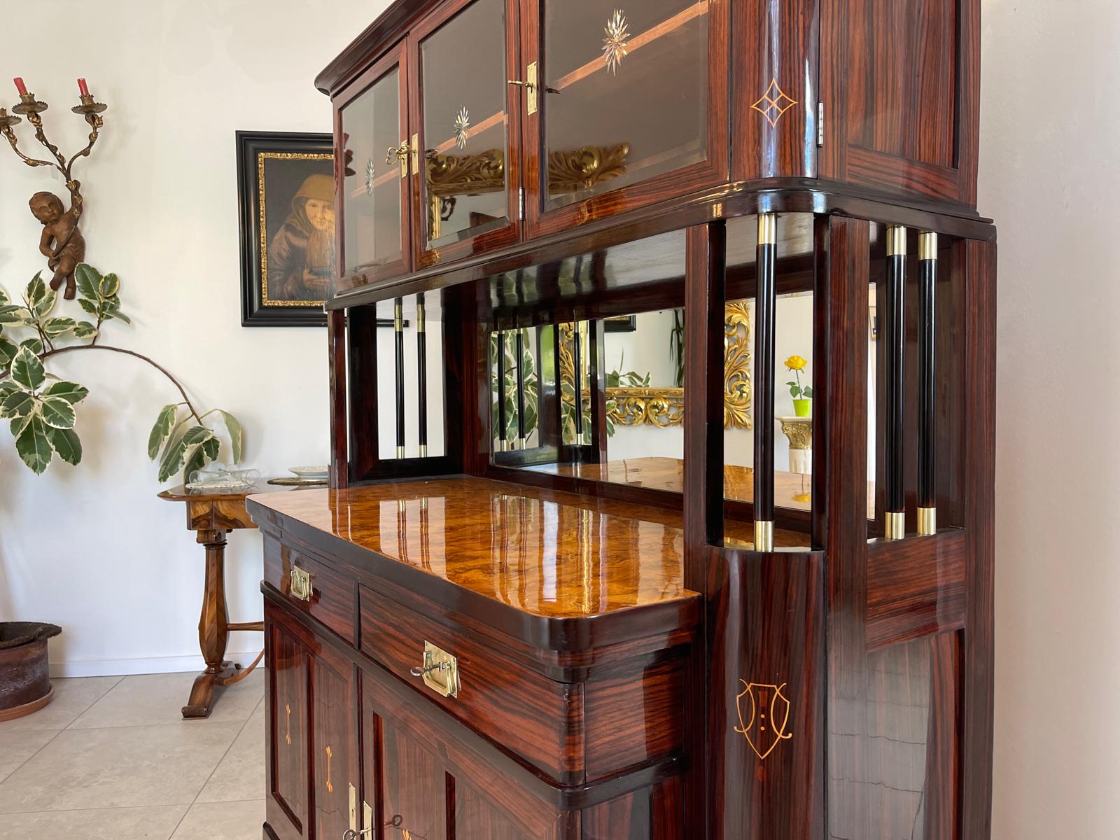 SALE Restauriertes Jugendstil Kredenz Etagere  Bücherschrank Traum Antiquität G1444