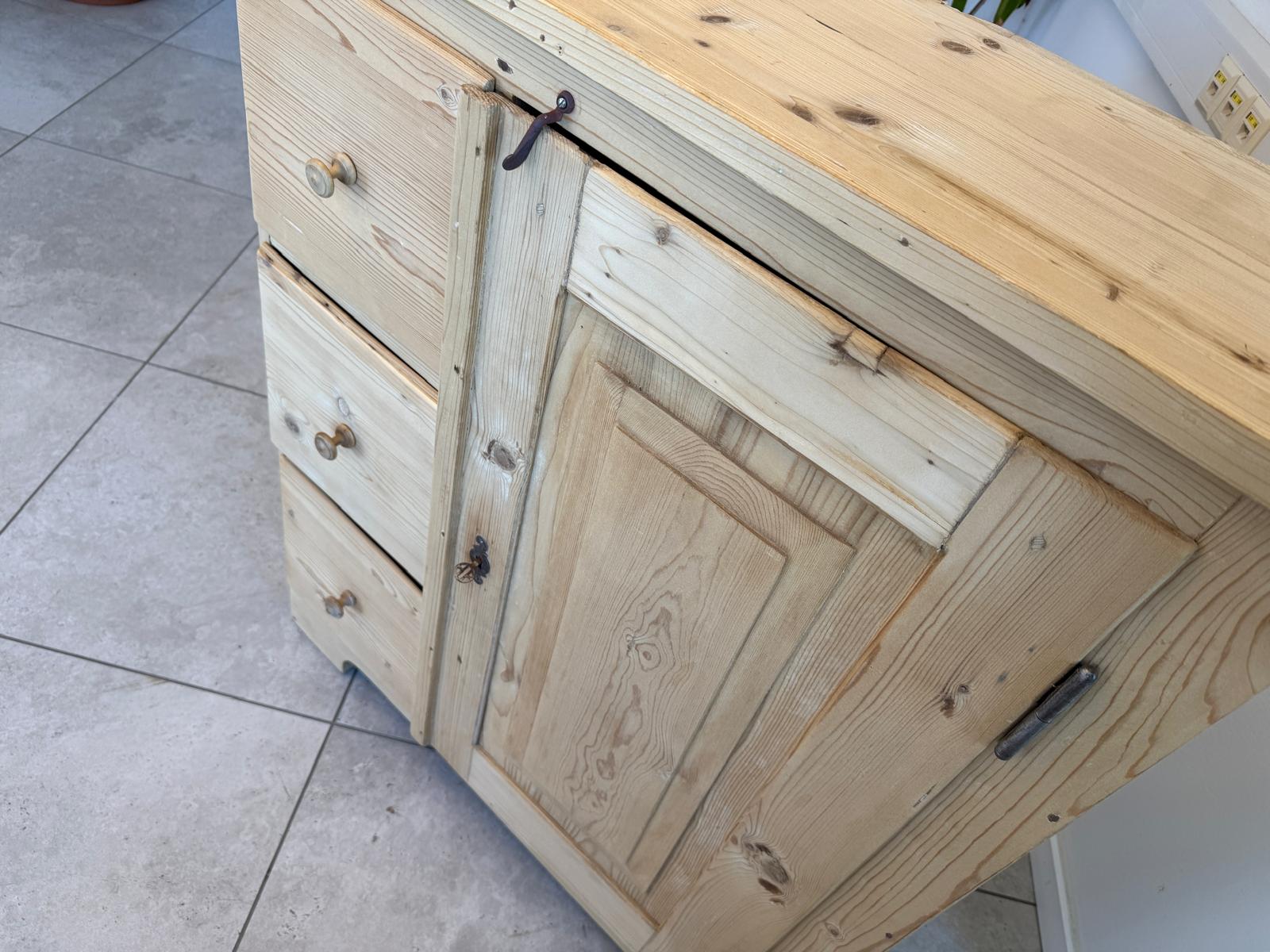 Alter Biedermeier Brotschrank Almerschrank Vorratskasten Bauernschrank Kasten G2093