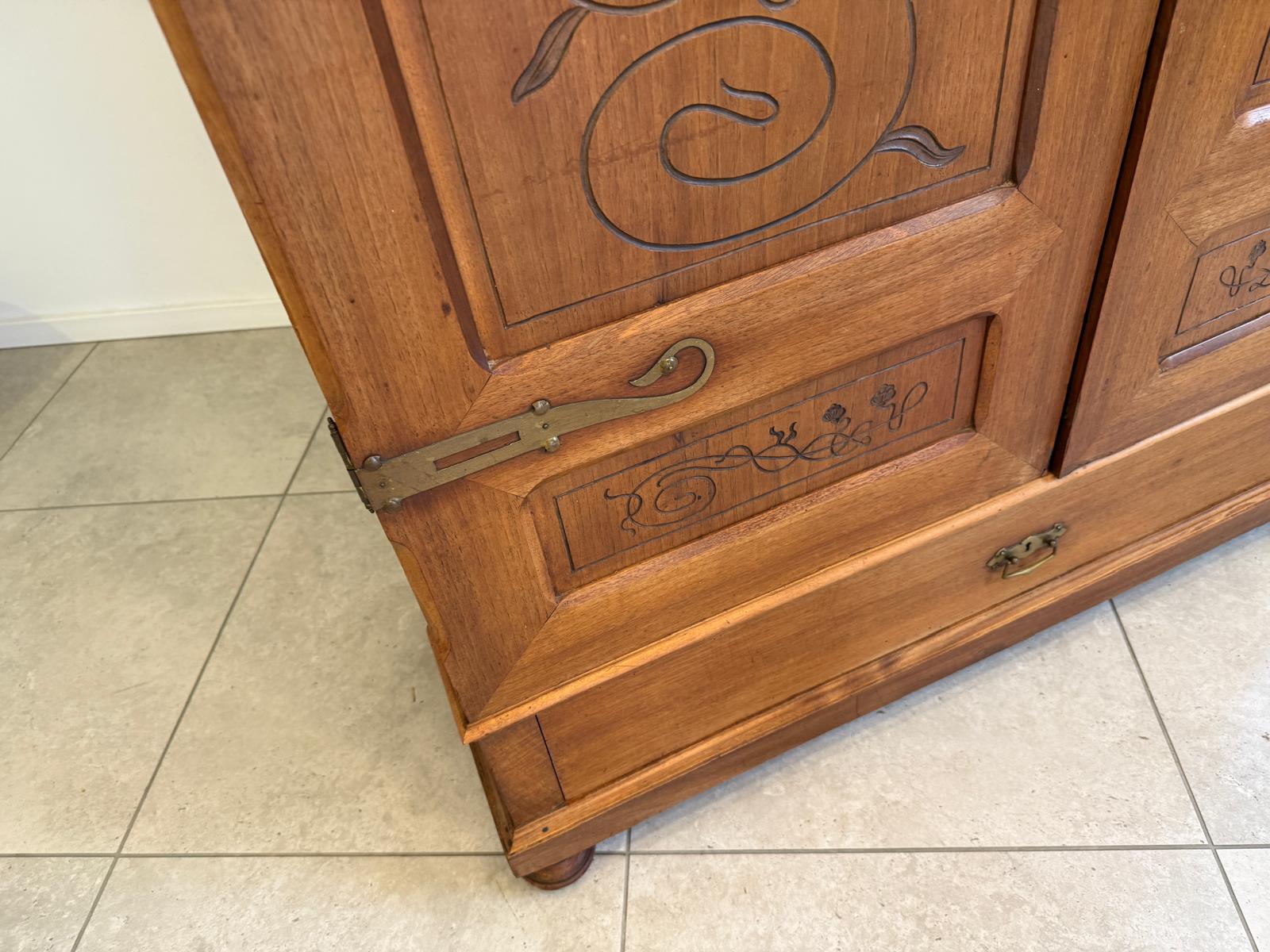Sale Originaler Jugendstil Kleiderschrank Kasten Antiquität G2208