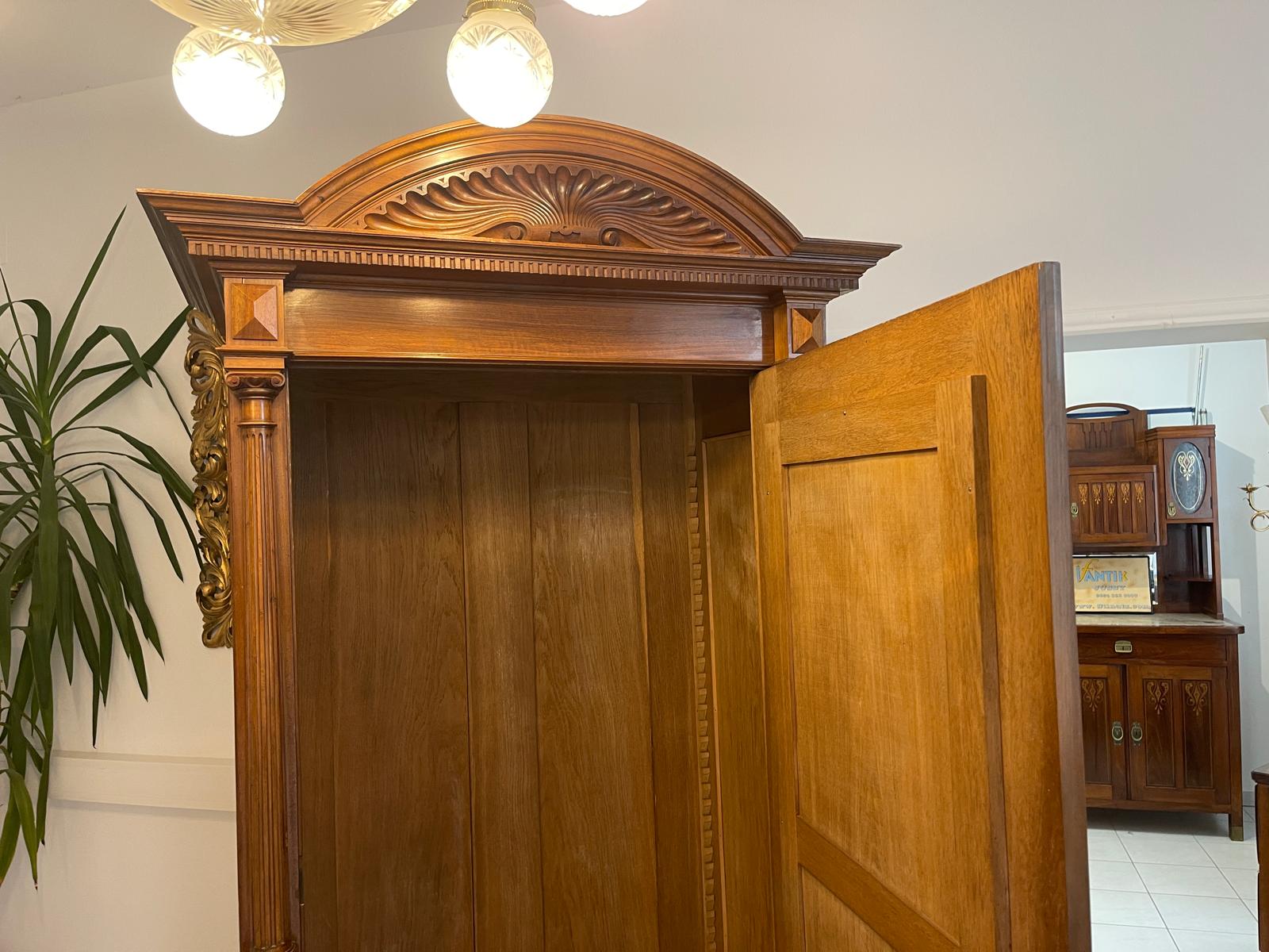 Traum Gründerzeit Kleiderschrank  Spiegelschrank Garderobenschrank Antiquität G1341