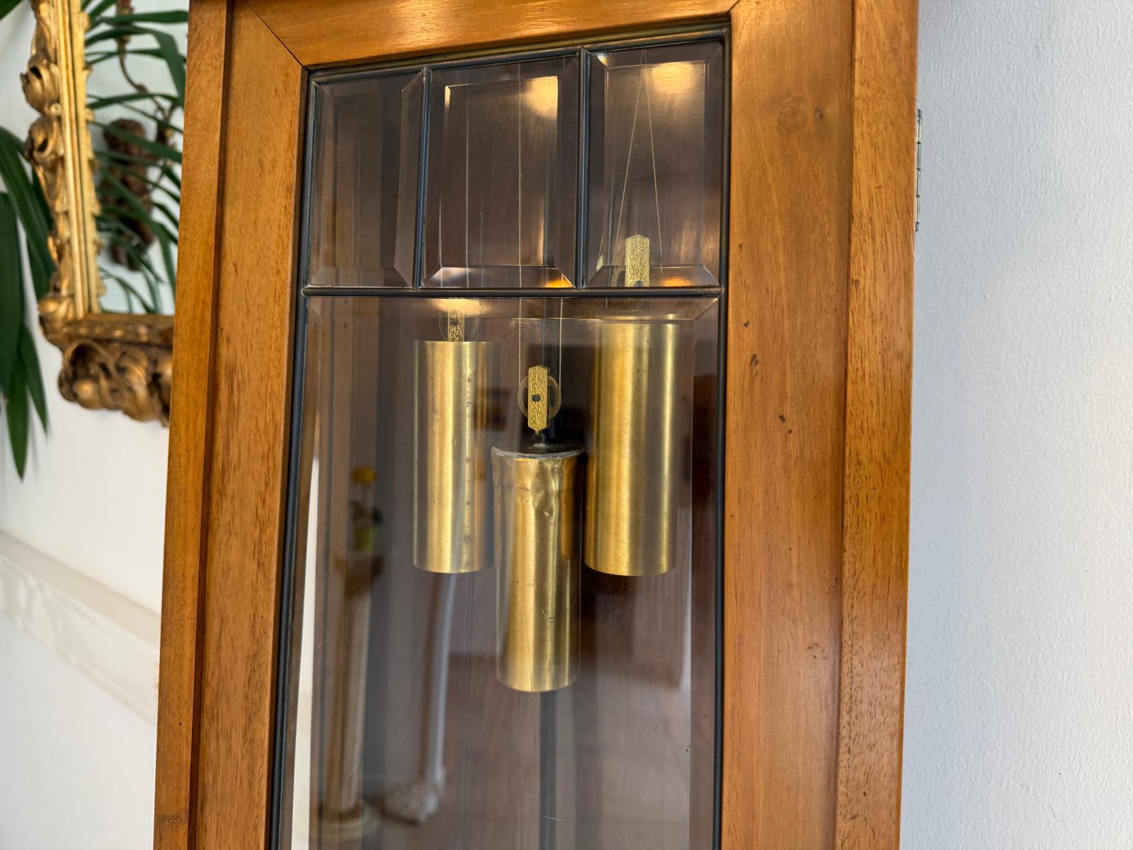 Originaler Jugendstil Regulator Standuhr 3 Gewichte Antik G1894