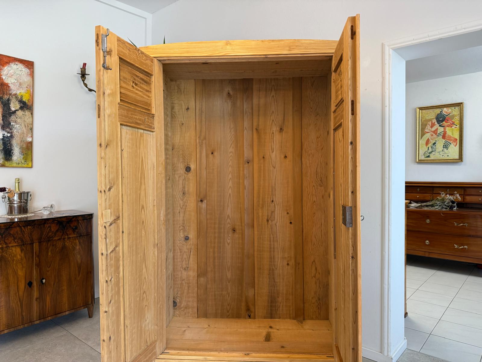 Antiker Bauernschrank Originaler Jugendstil Naturholzschrank G1941