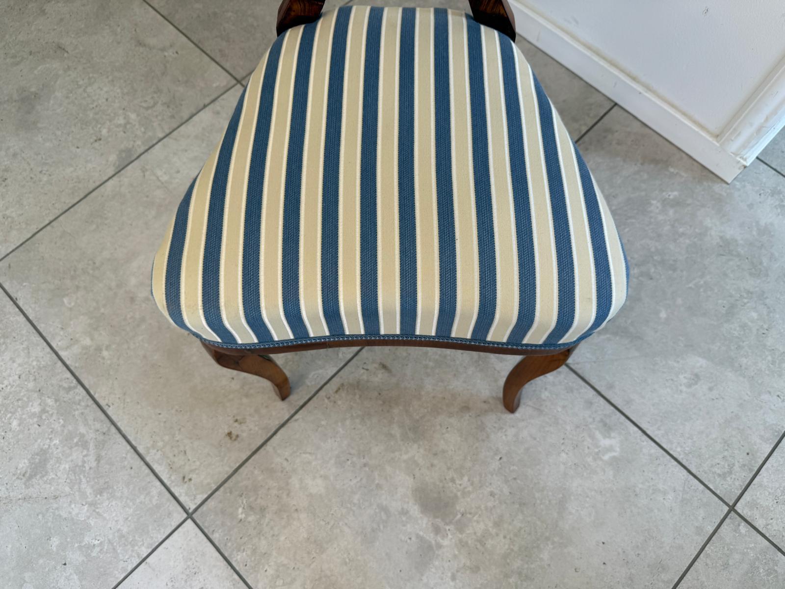 Biedermeier Sessel Nussholz Rarität Antiquität G1769