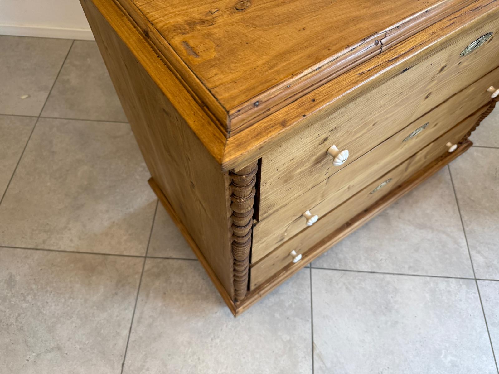 Originale Gründerzeit Kommode Restauriert Weichholz Antik G2079