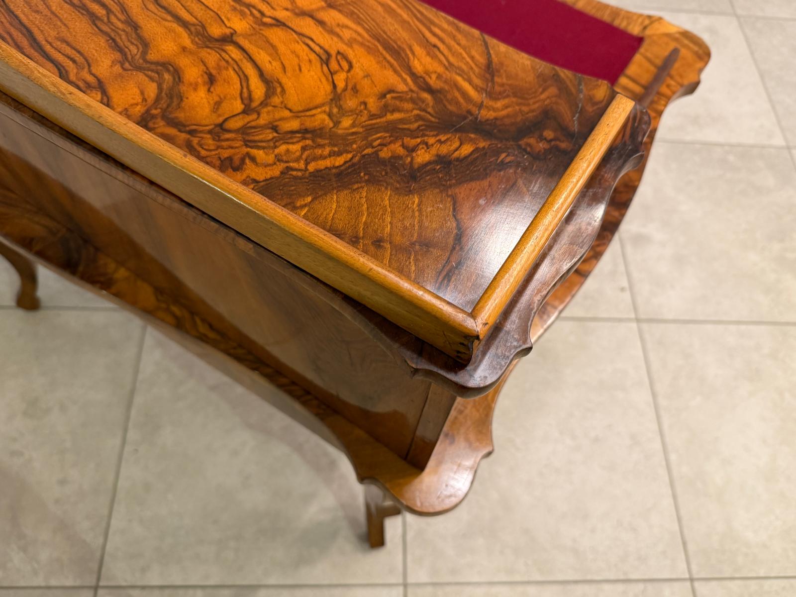 Spätbiedermeier Damen Sekretär Schreibtisch Nussholz G2261
