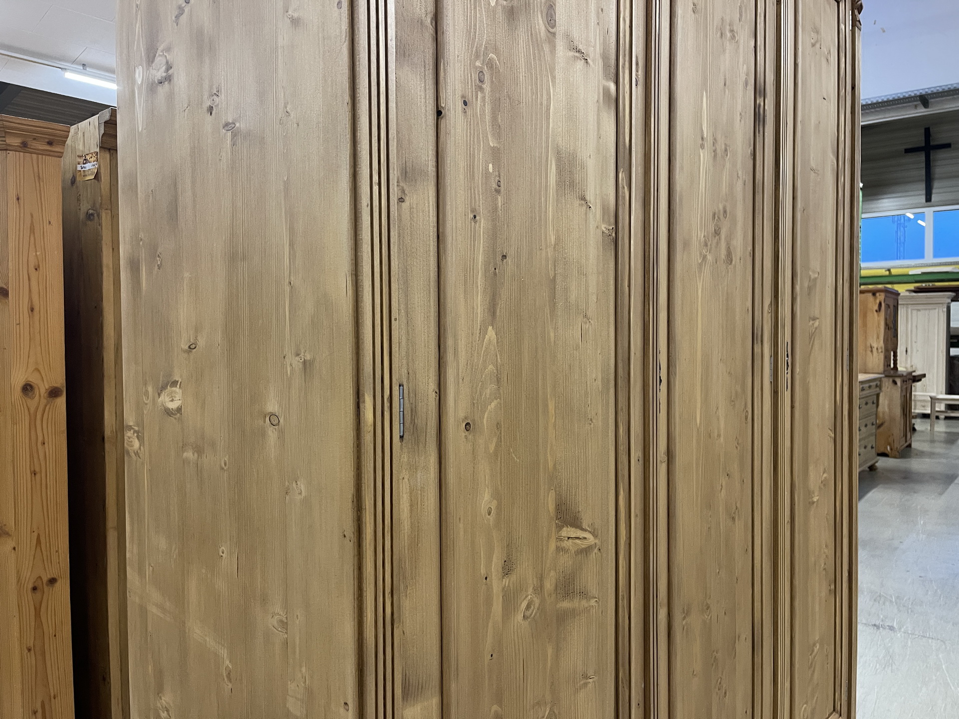 biedermeier-63 Vollholz Garderobenschrank Bauernschrank Kleiderschrank B2089