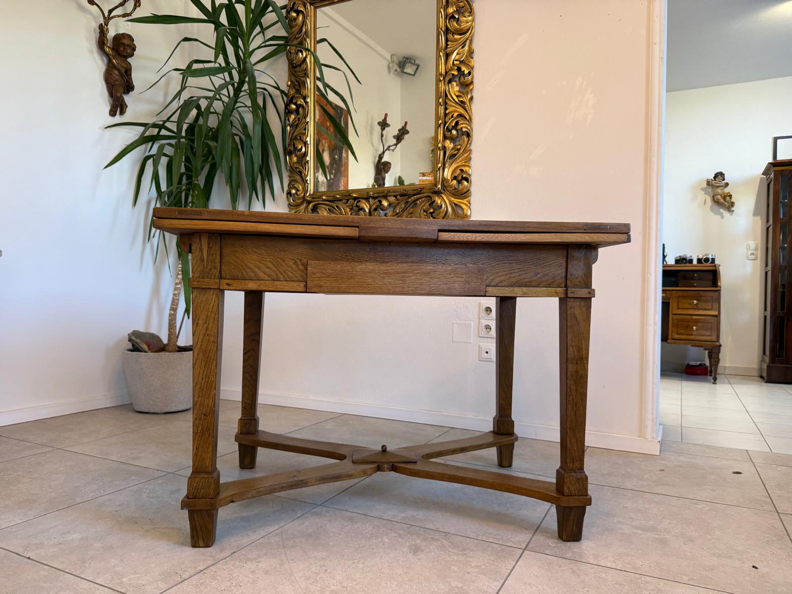 SALE Originaler Biedermeier Auszugtisch Kassettentisch Antiquität G2162