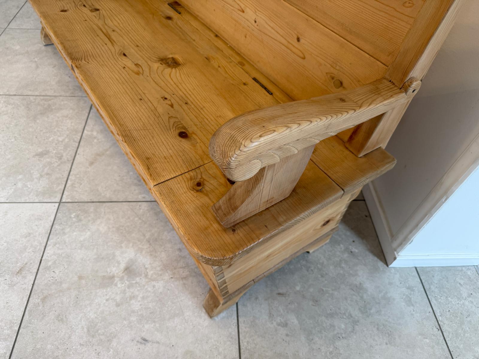 Antike Jugendstil Truhenbank Landhausbank Küchenbank breite 183cm D1221