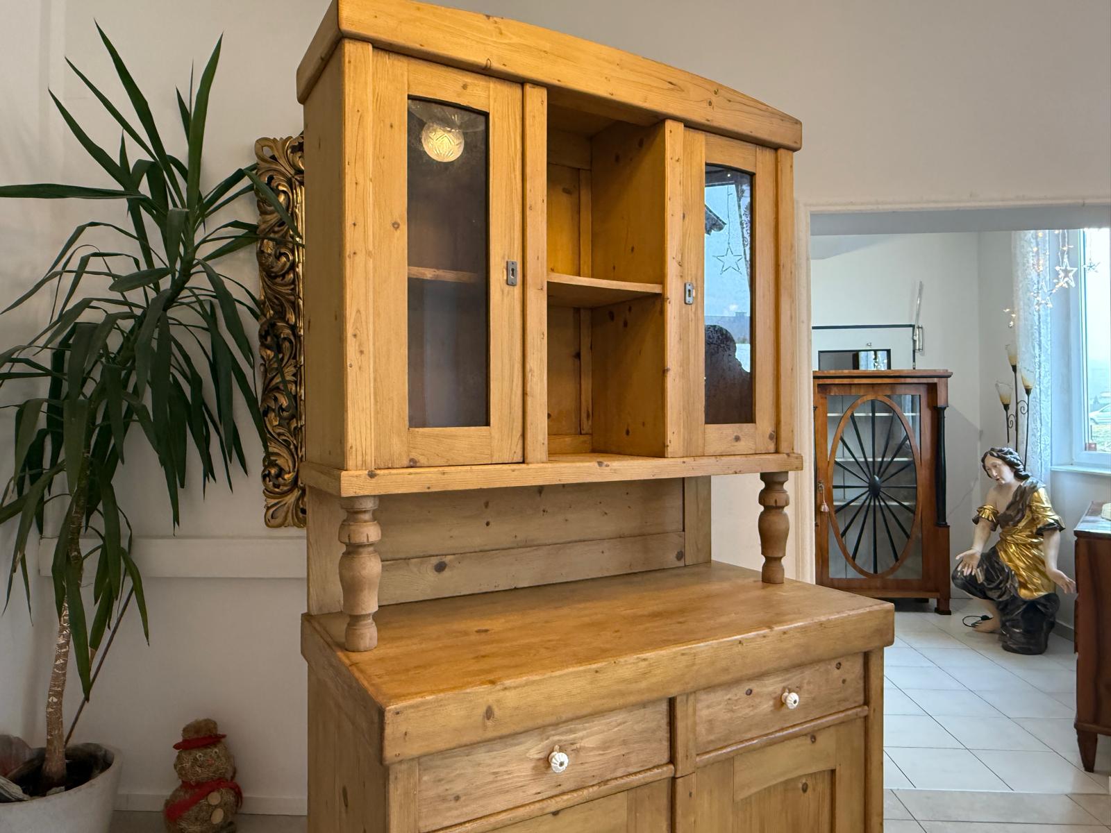 Gründerzeit Naturholschrank Küchenbuffet Küchenschrank Küchenkredenz G2335