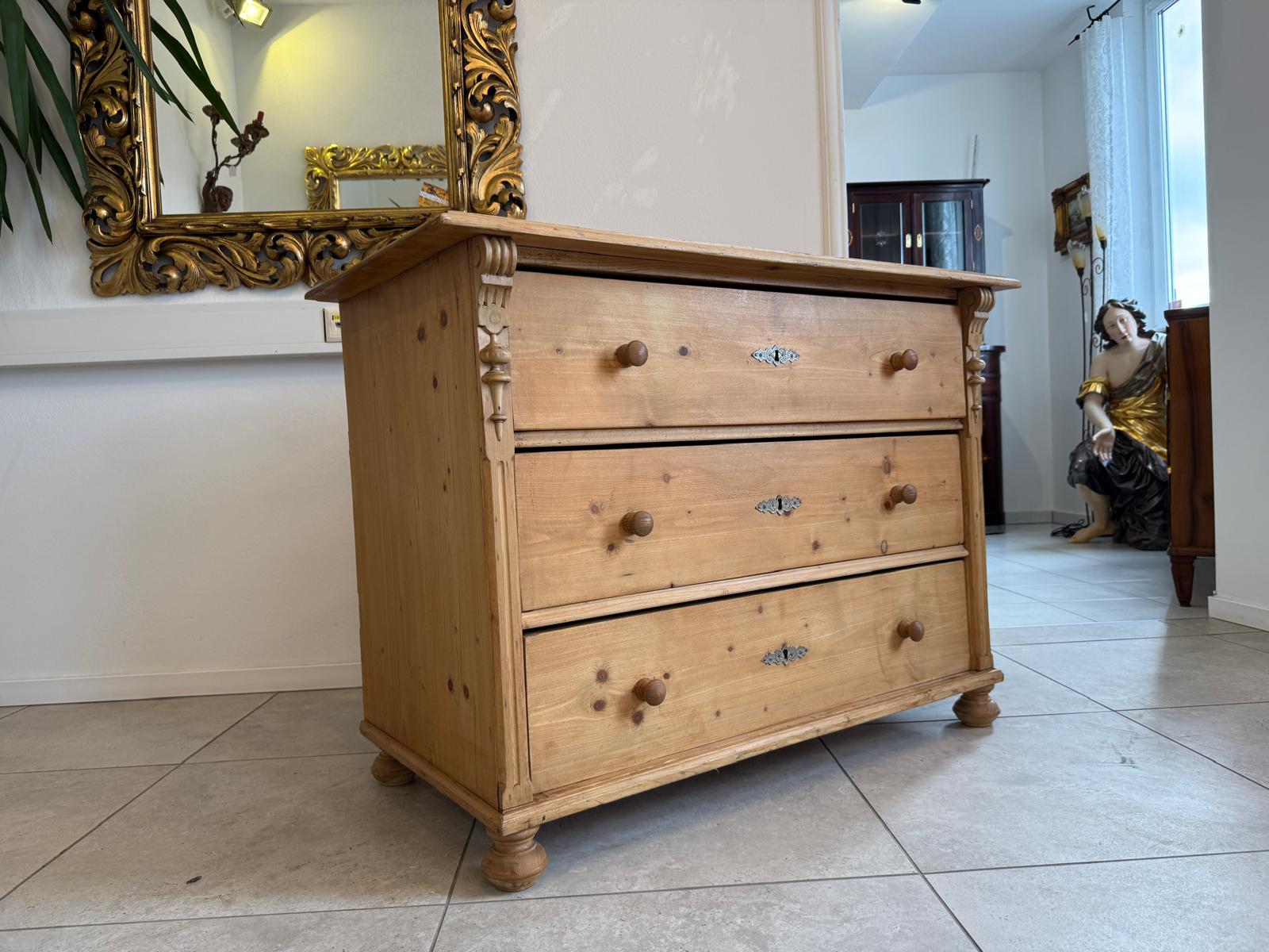 Bäuerliche Gründerzeit Anrichte Kommode Kasterl Bauernmöbel Antik D1201