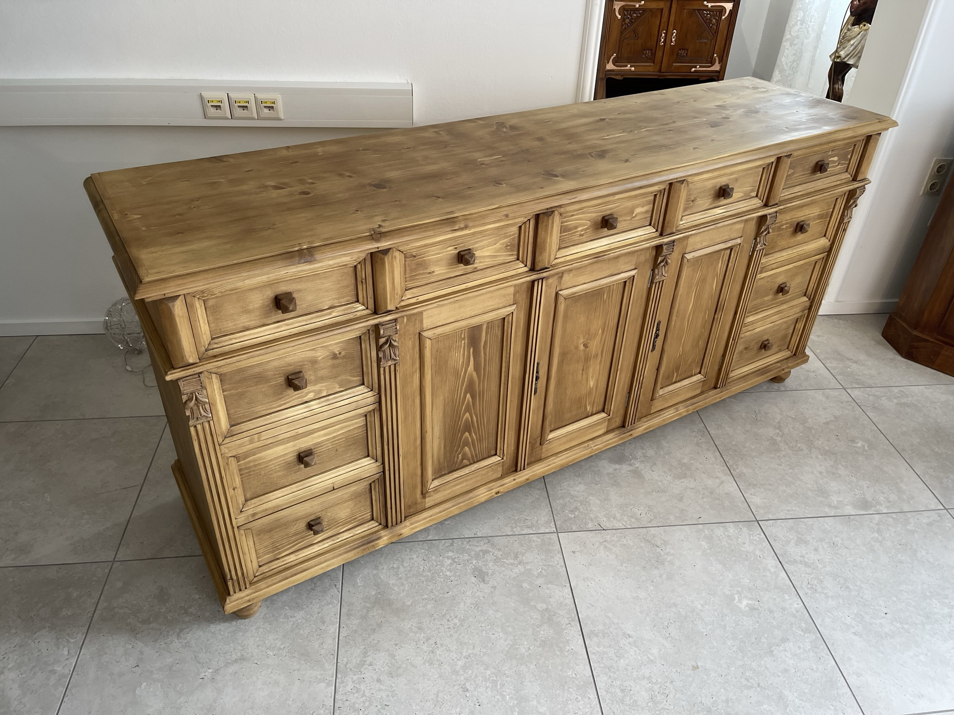 Chesterfield-Bauernschrank_08 urige 11 Ladenkommode Ladenschrank Apothekerschrank B1967