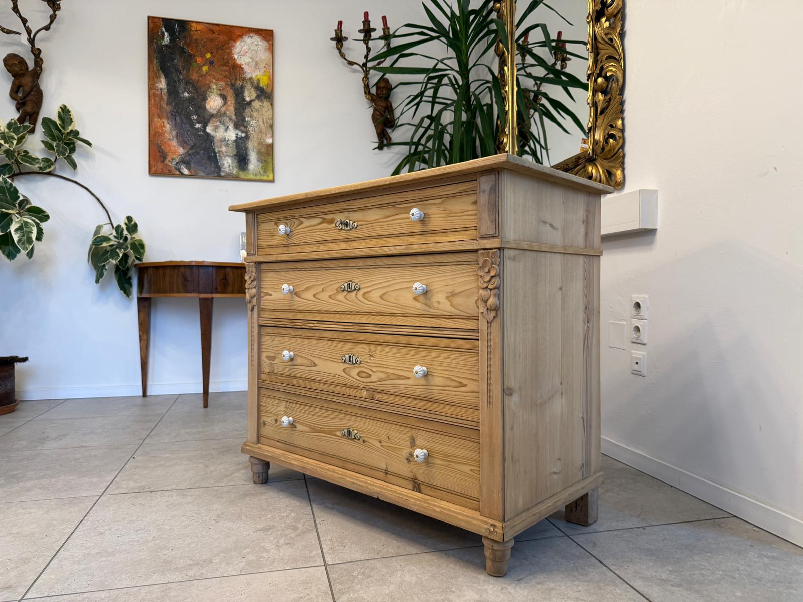 Restaurierte Jugendstil Kommode Ladenkommode Weichholz G2382