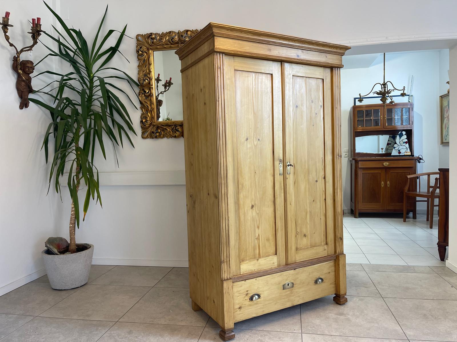 Sale Originaler Bauernschrank Naturholzschrank Jugendstilschrank G1088