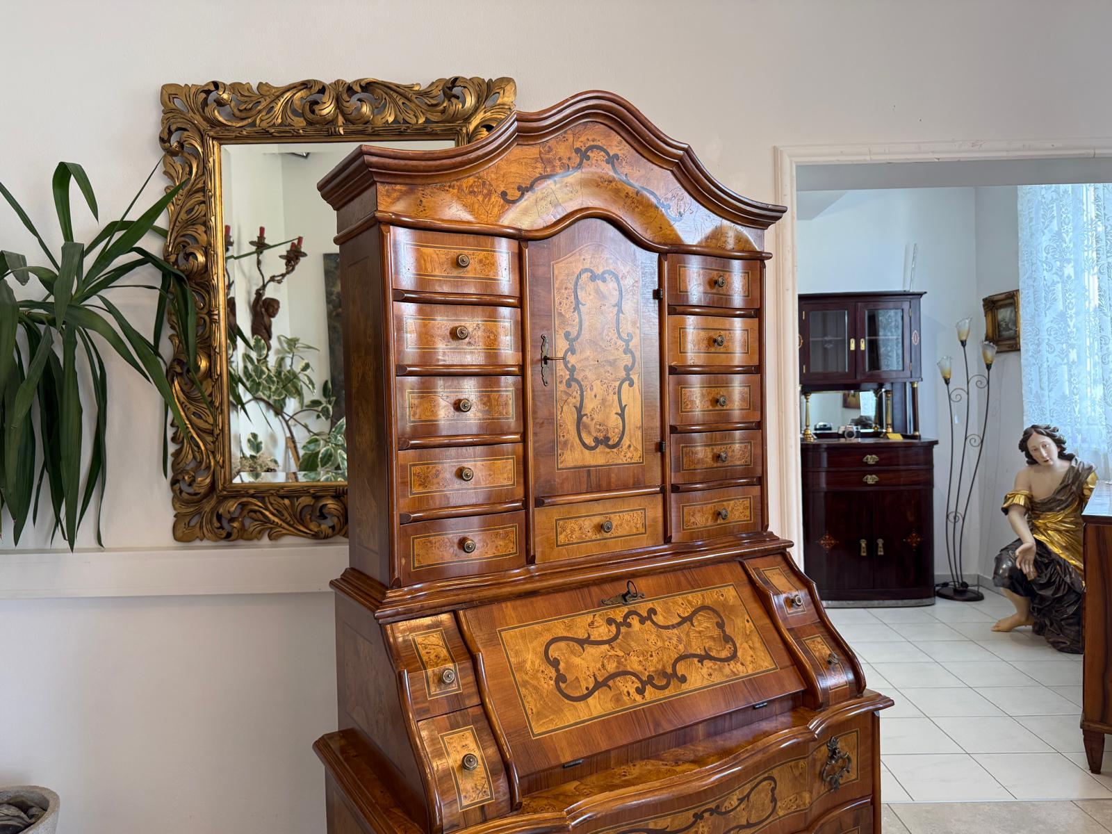 Tabernakel Barockstil Aufsatzsekretär Ladenschrank Stilmöbel D2924
