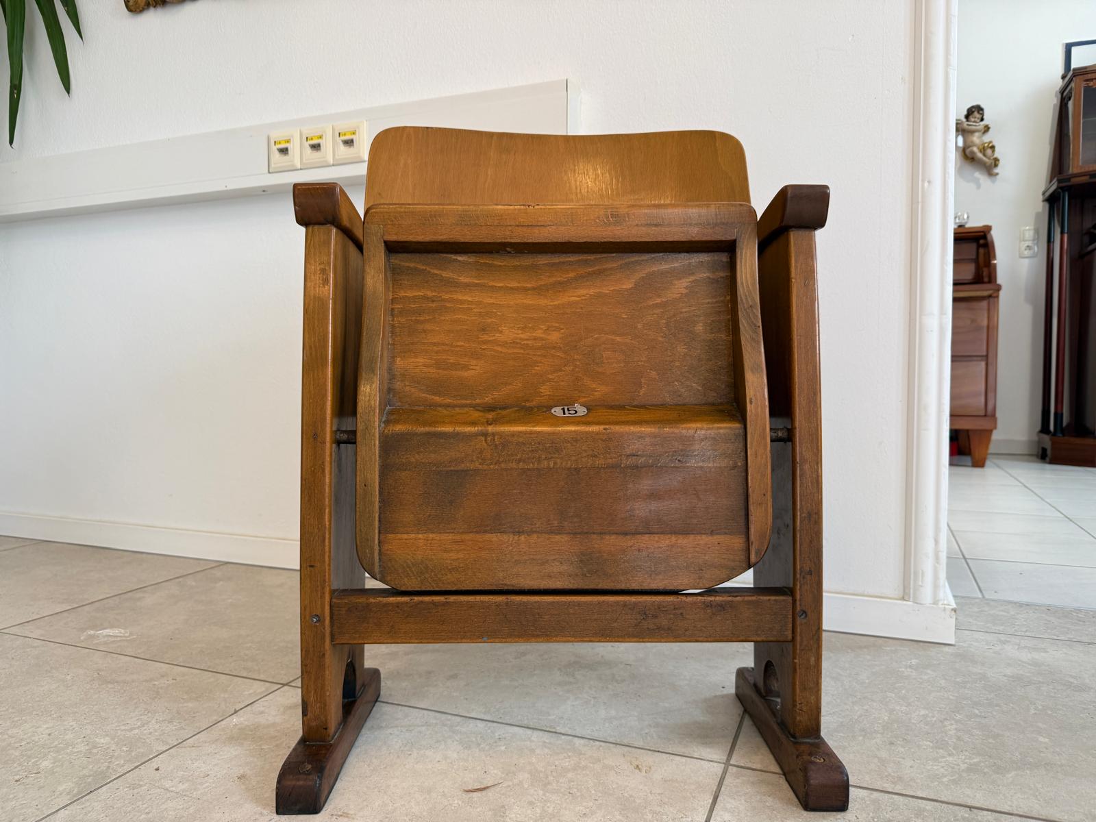 Original Wiener Kinosessel 1er Sitz Klappstuhl Stuhl Nostalgie G1720
