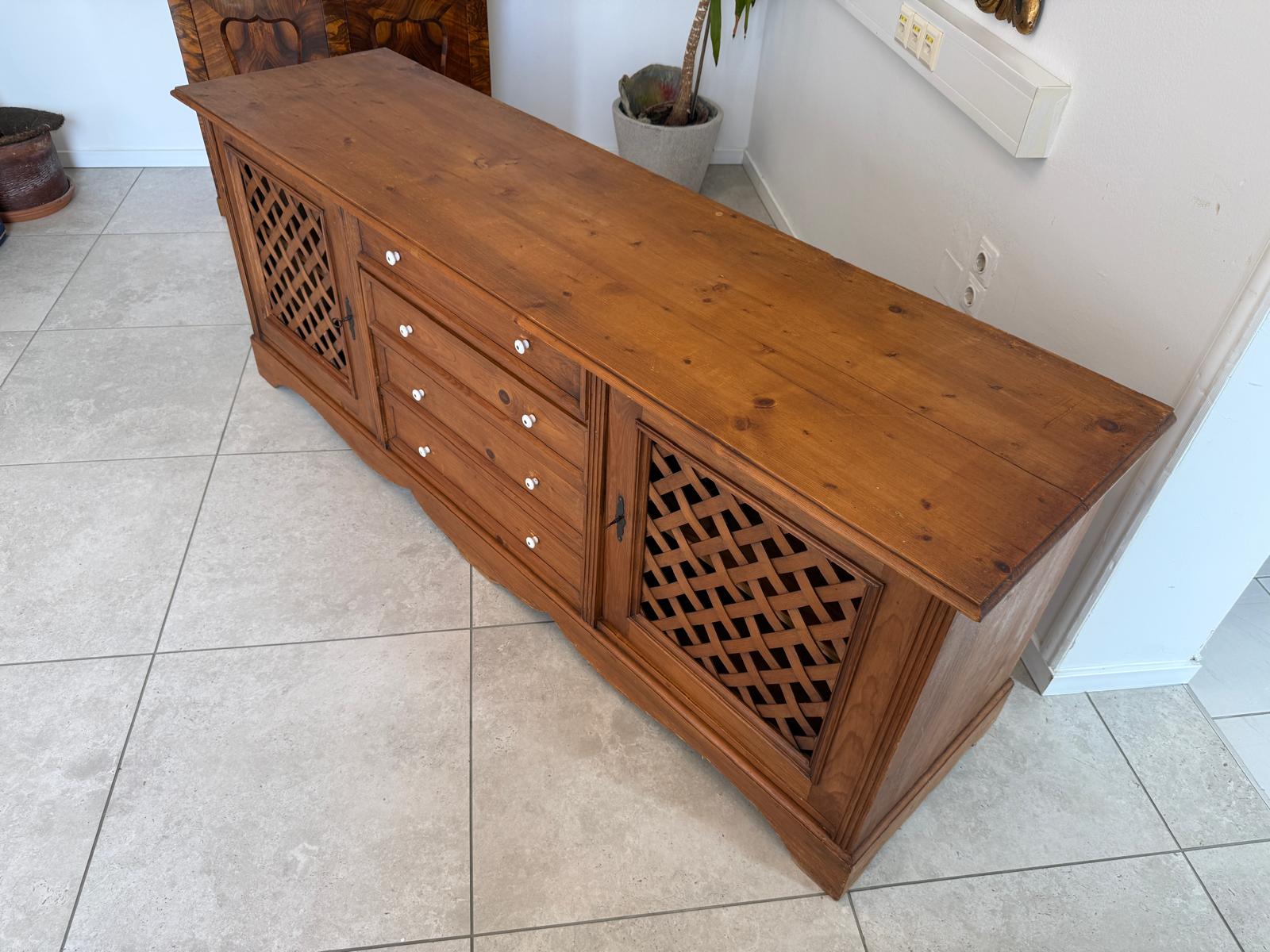 Bäuerliche Ladenkommode Apothekenschrank Anrichte D2445