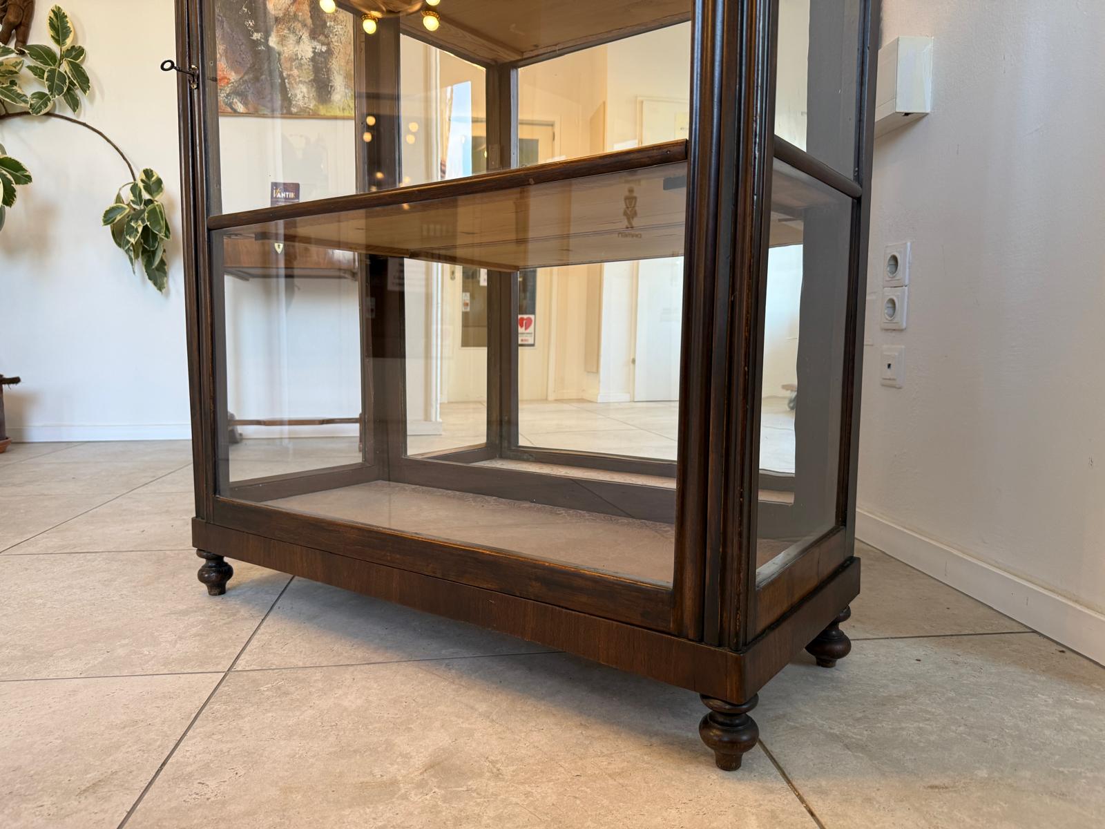 Originale Spätbiedermeier Vitrine Traumexemplar Antiquität D1232