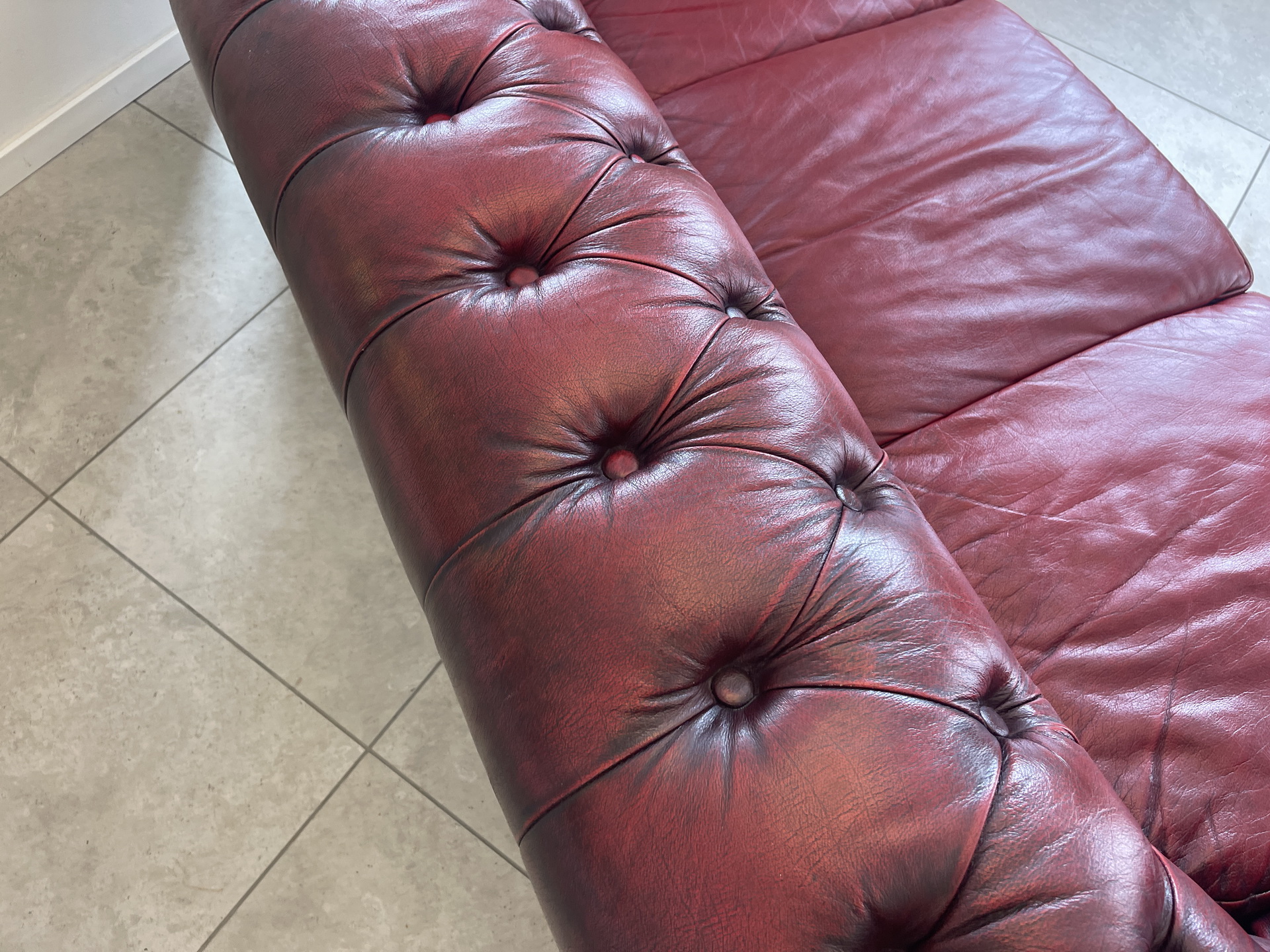 Chesterfield-79 Cult Chesterfield 3er Sofa Couch Clubsofa A4553