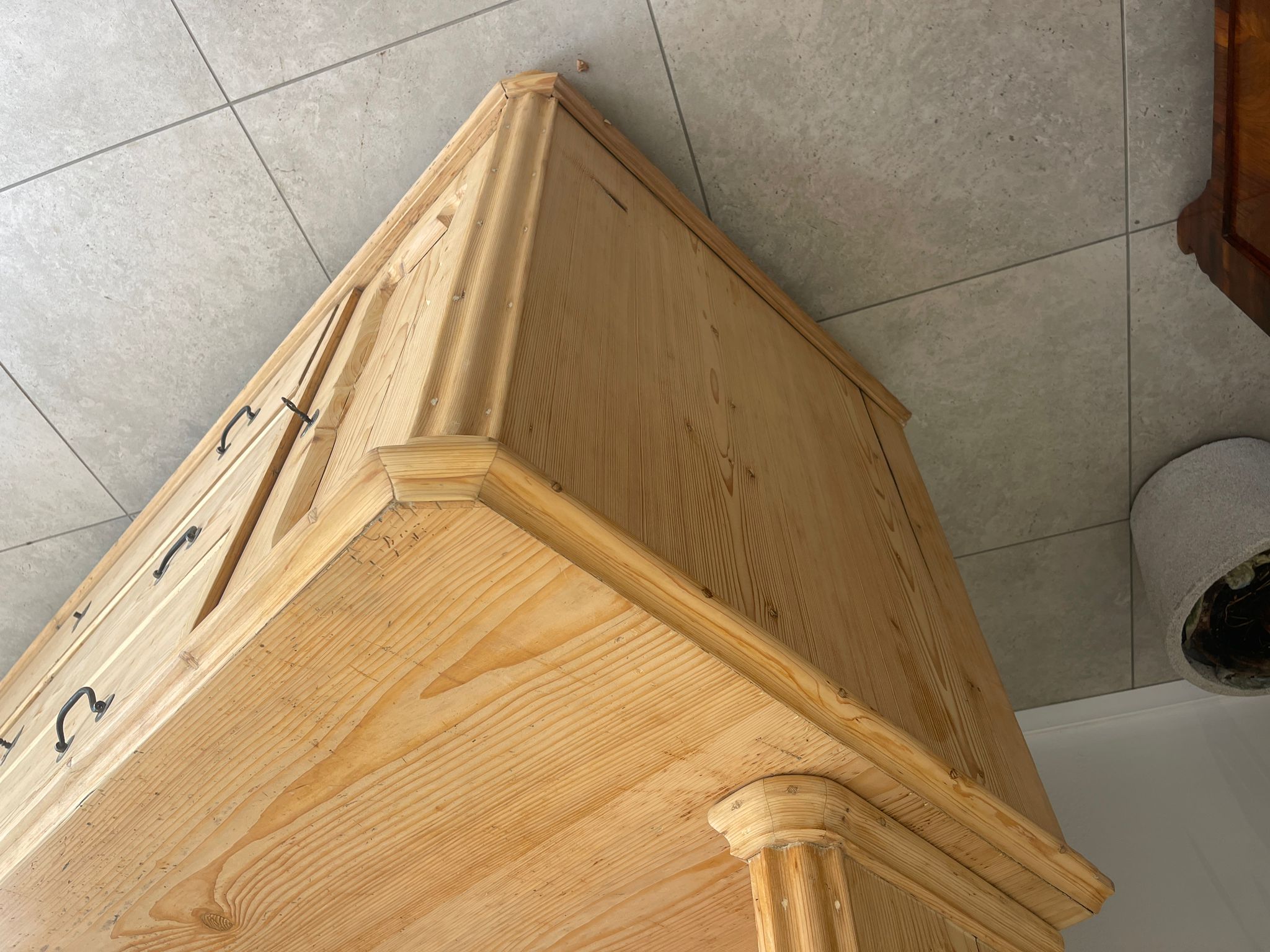 11c63ae9-f426-431f-b3d7-1f908861089a Original Biedermeier Küchenschrank Aufsatzschrank A4543