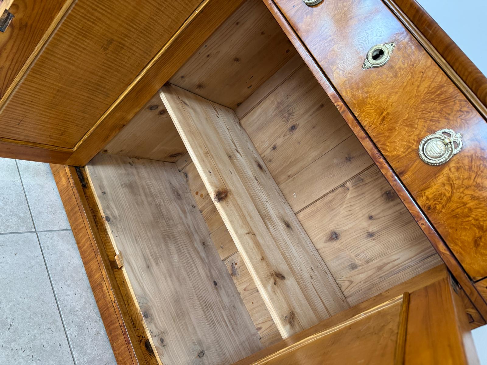 Restauriertes Biedermeier Trumeau Anrichte Antiquität D1193