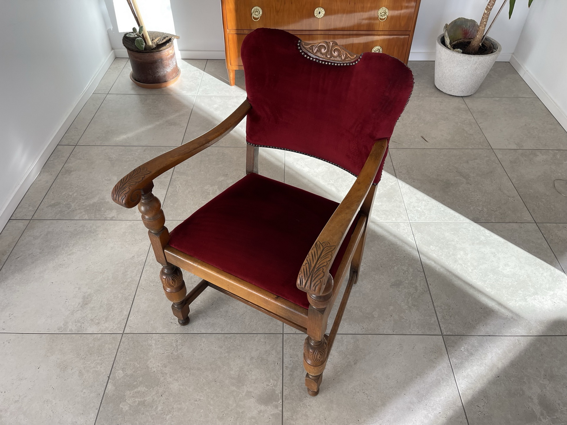 Barock-Biedermeier_525oruxk3RXe0CB originaler Art Deco Fauteuil Armlehnstuhl B1235