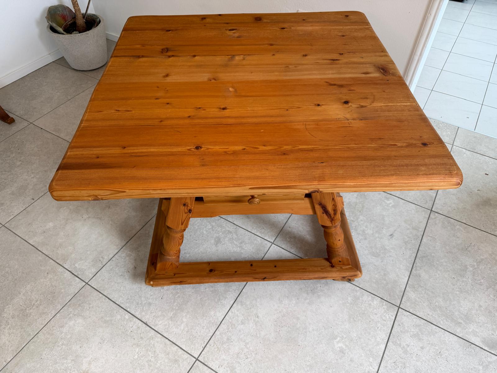 Jogltisch Bauerntisch Eichenholz Hüttentisch Bauernmöbel G2277 Kopie