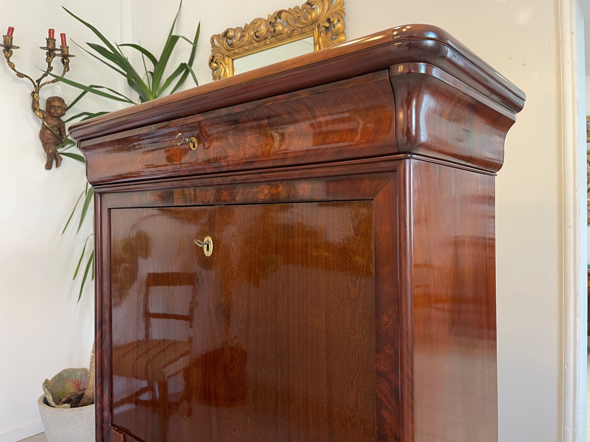 Sale Restaurierter Spätbiedermeier Standsekretär Schellack G1069